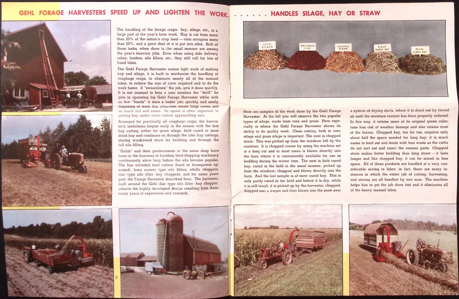 1949 Gehl Forge Harvester Dealer Brochure Sales Letter Gehl Brothers West Bend