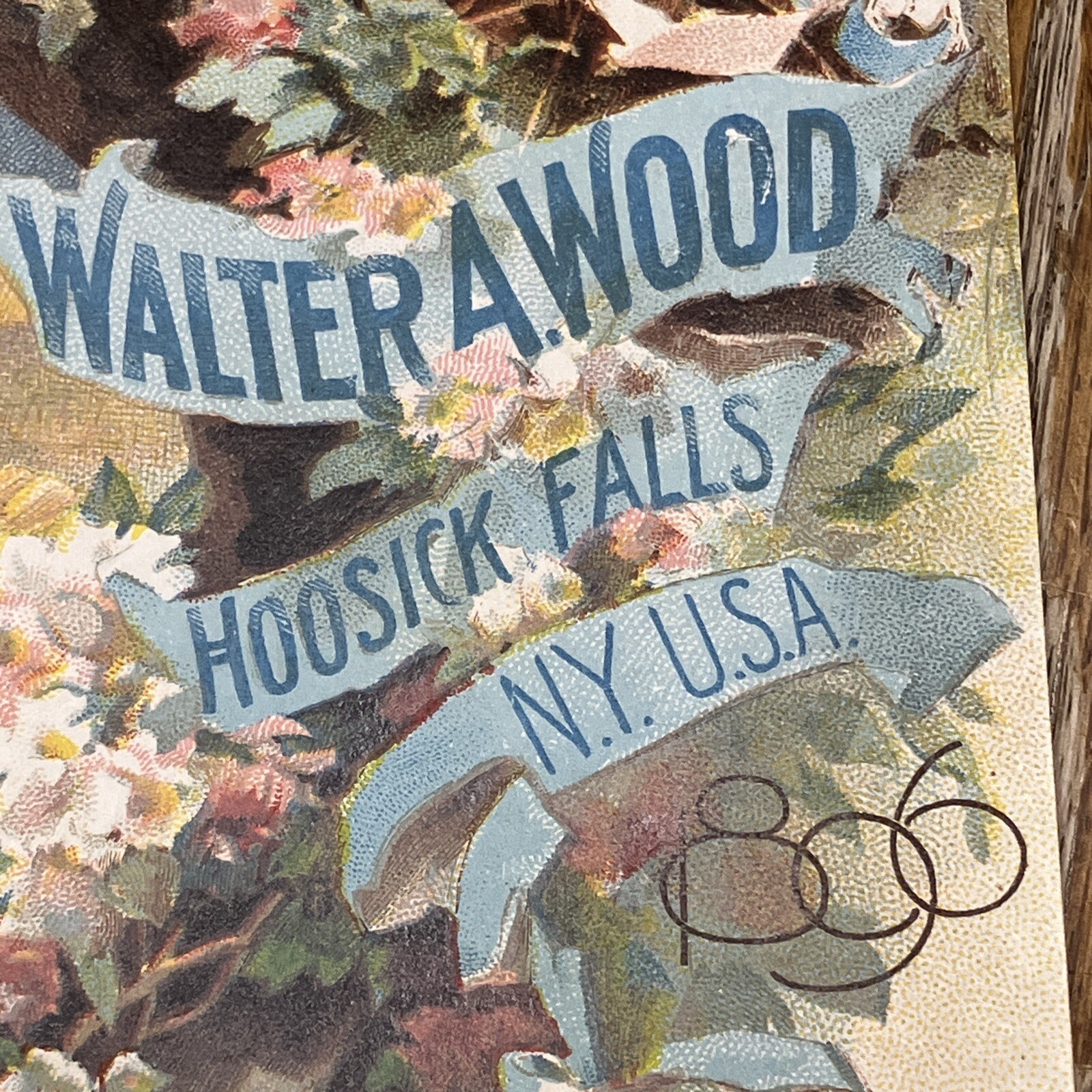 Antique 1896 Advertising Calendar Walter A. Wood Agriculture Farm Peek A Boo Kid