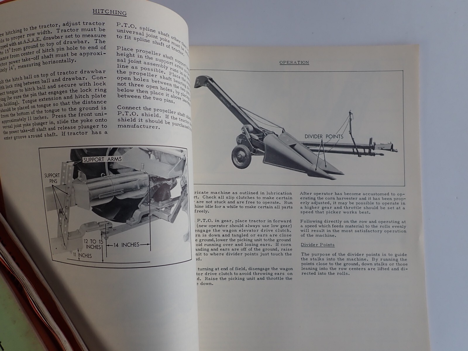 Original 1950s Allis Chalmers One Row Corn Harvester Repair / Parts Catalog