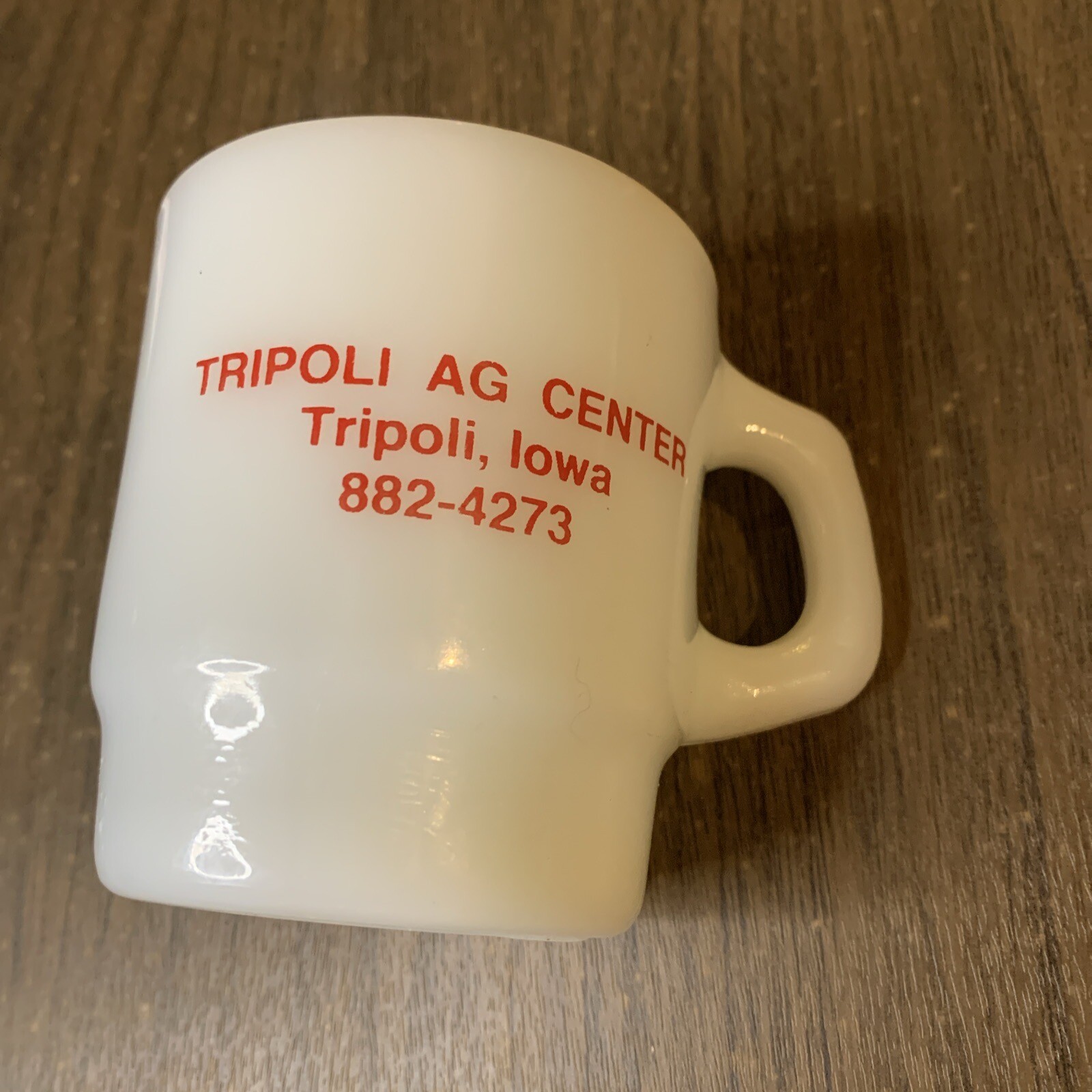 Vtg Tripoli, IA Ag Center – Anchor Hocking – Advertising Mug