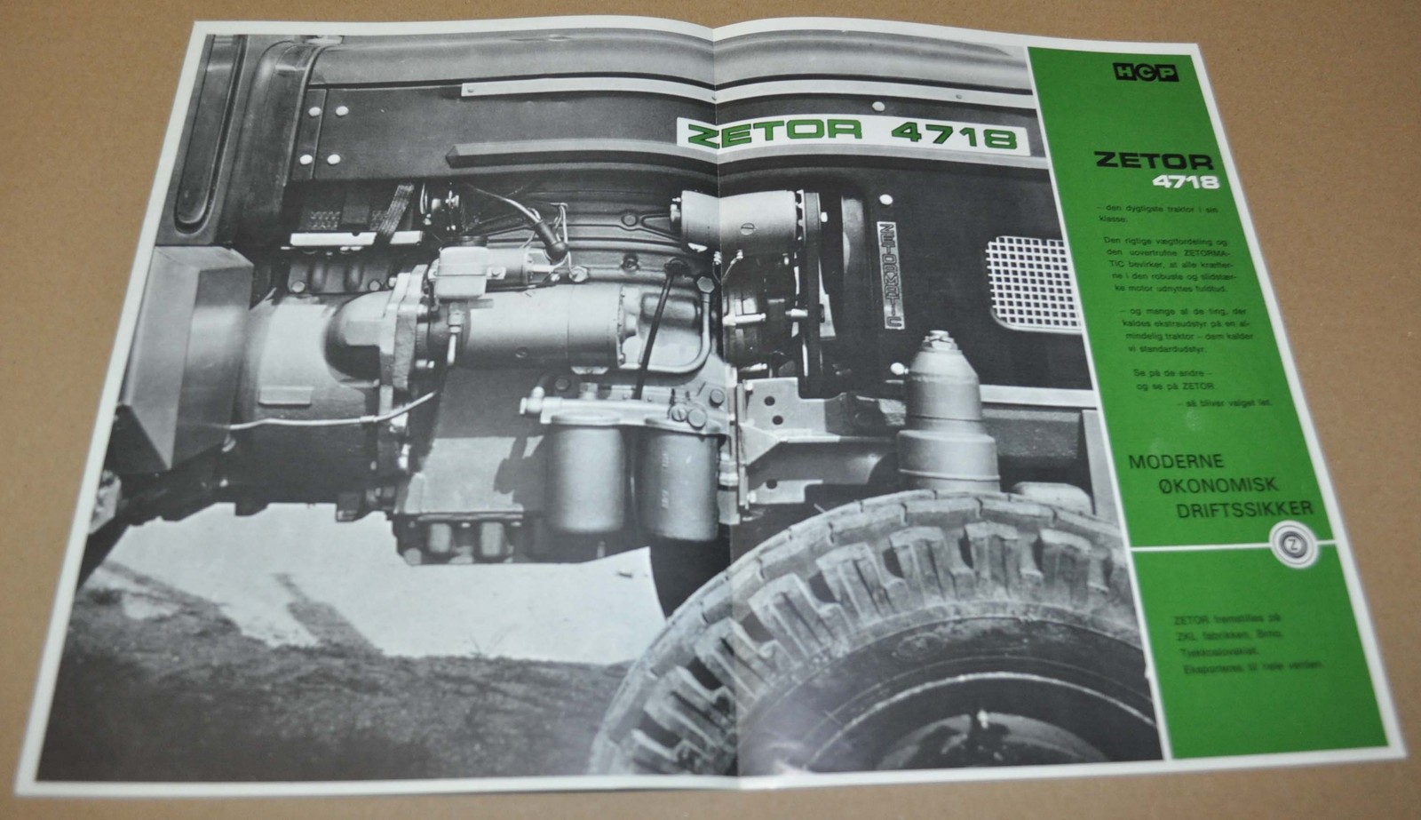 Zetor 4718 Tractor Specification Brochure Prospekt DK
