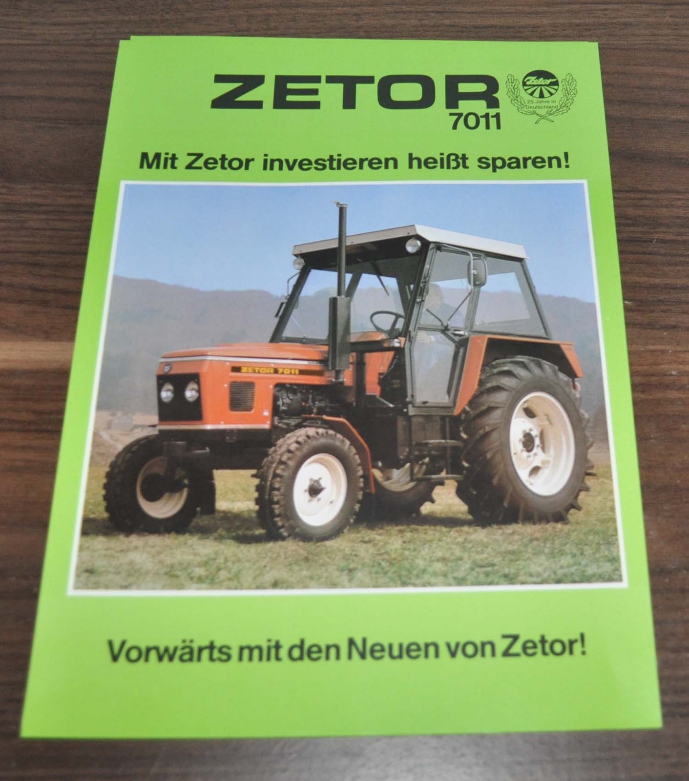 Zetor 7011 Tractor Specification Brochure Prospekt