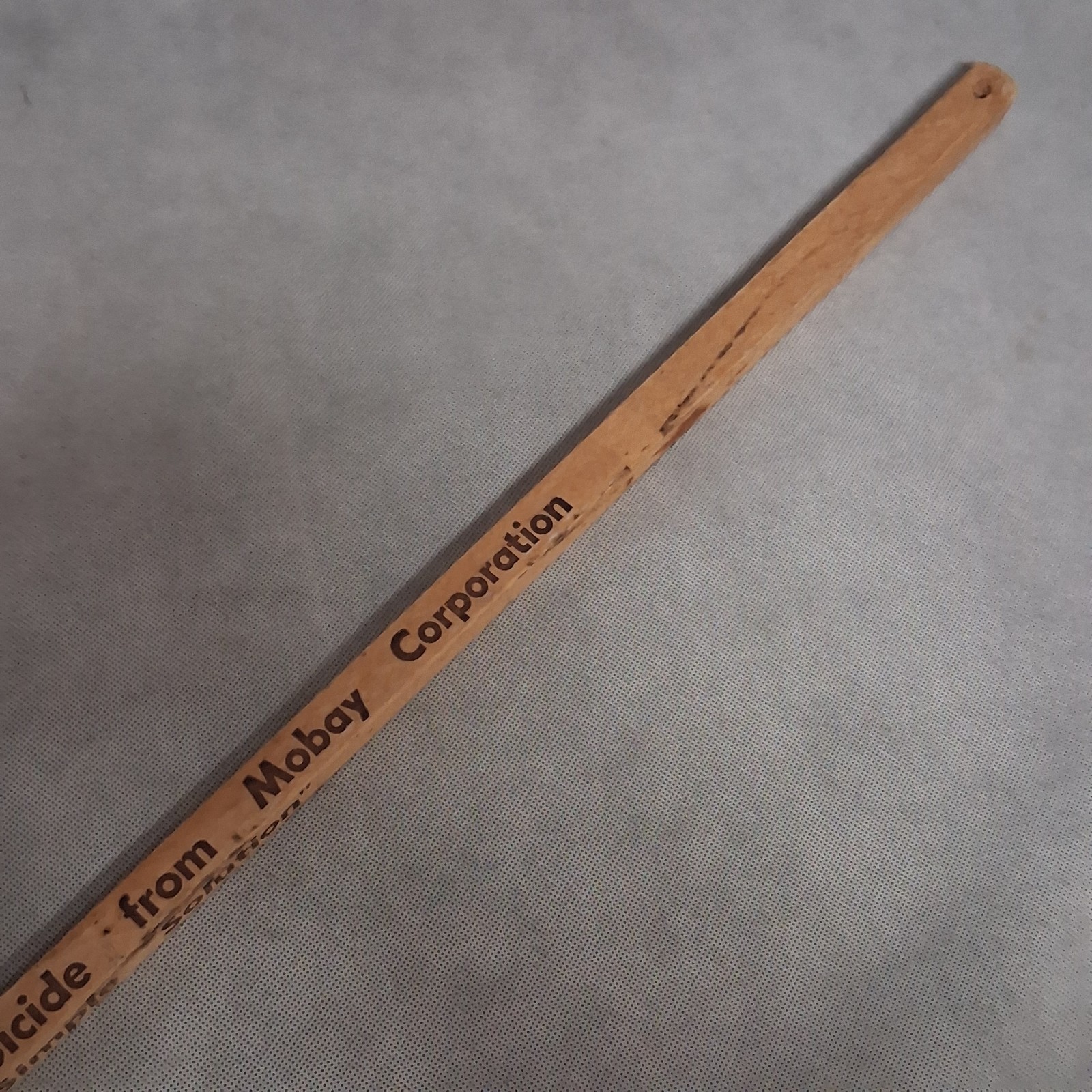 Vintage Agricultural Turbo 8EC Herbicide Advertising Wooden Yard Stick Square