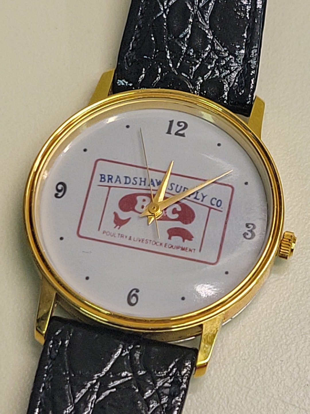 Wrist Watch Advertising: Poultry Livestock Equipment Bradshaw Supply Co. NOS
