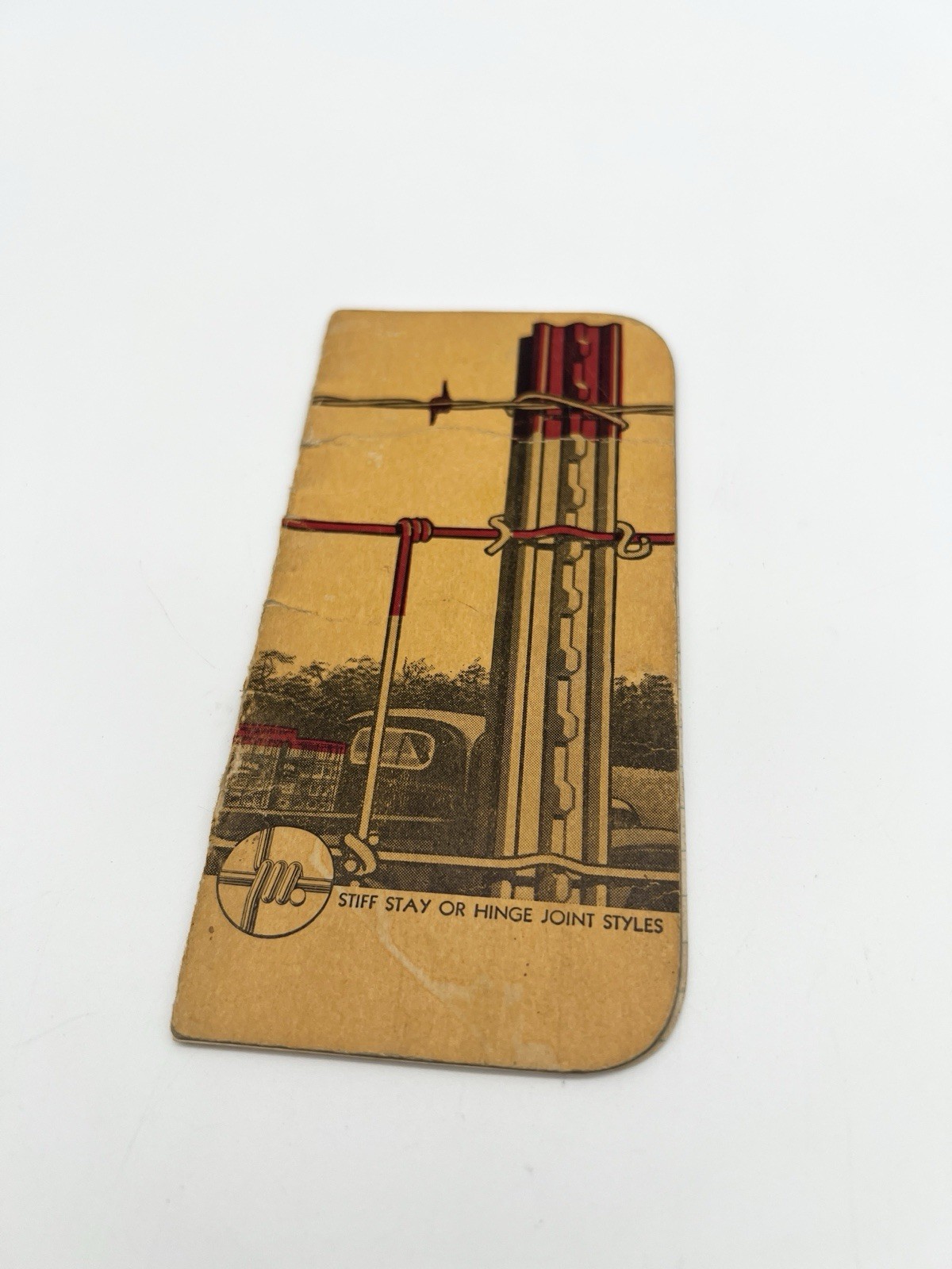Vintage 40s Red Brand Fence Advertising Pocket Notebook USA Farm Promo Ephemera
