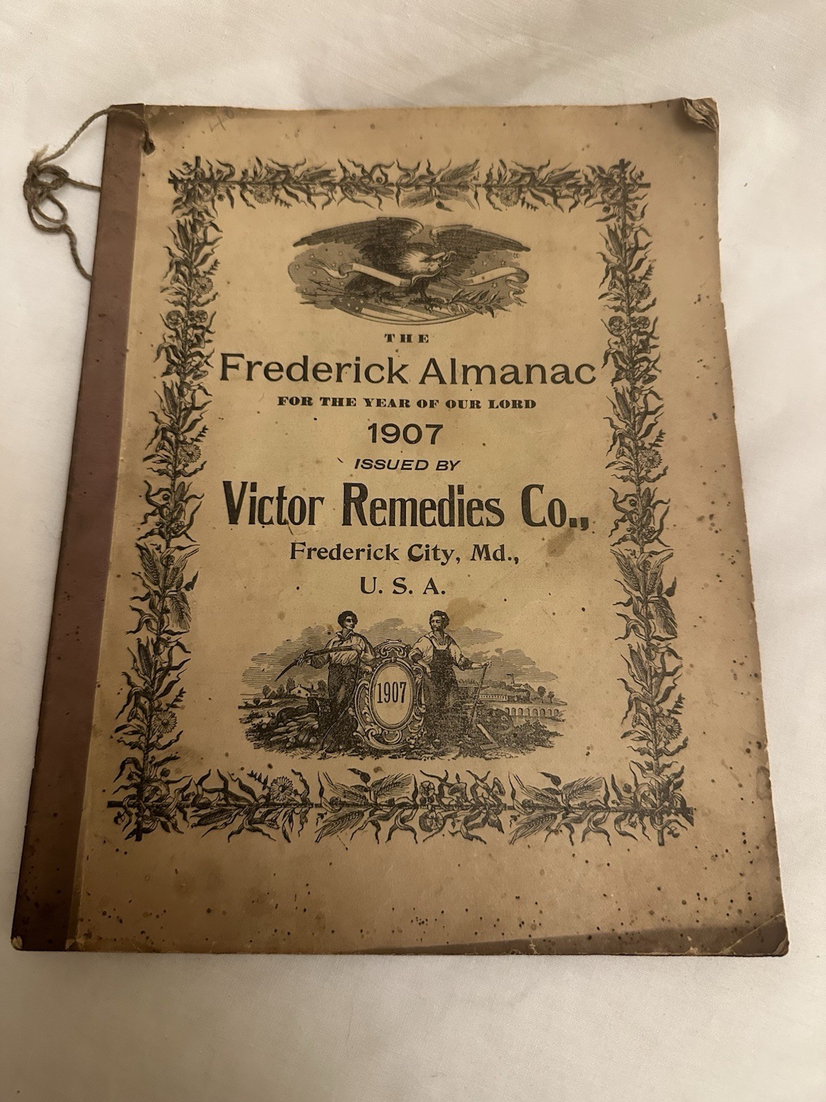 Lot 5 Antique Almanacs 1900-1907 Lancaster PA & Frederick MD + 1979 Newport PA
