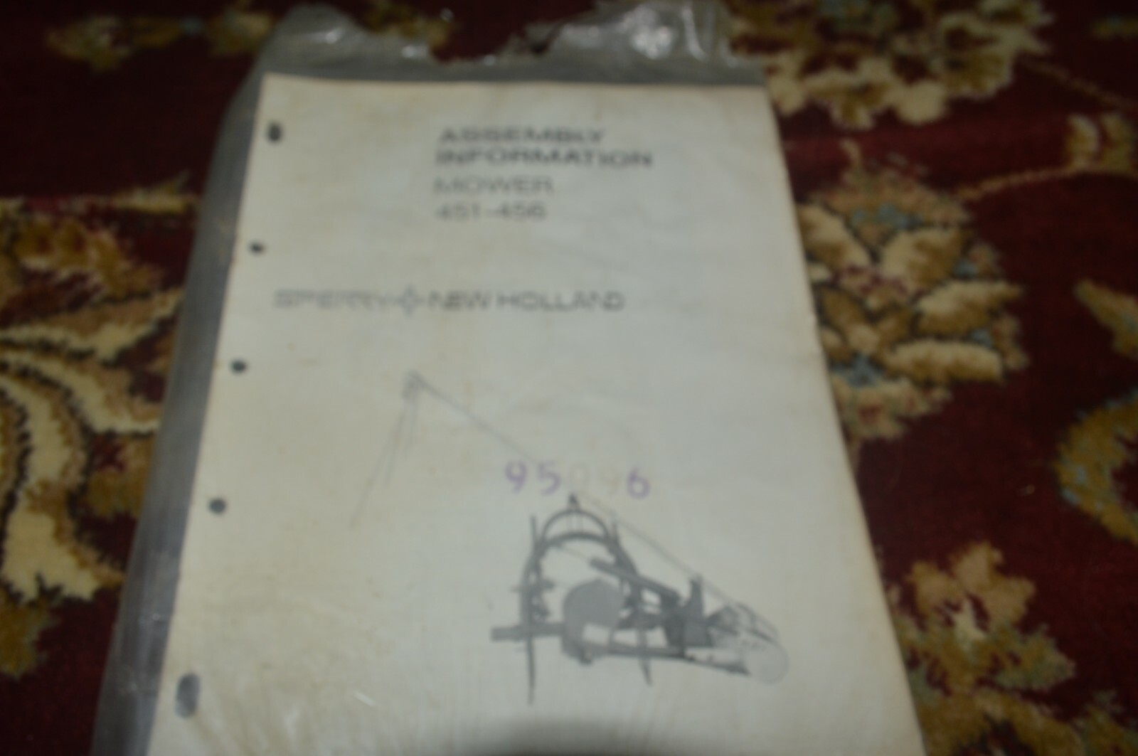 New Holland 451 456 Mower Assembly Information Manual BASE
