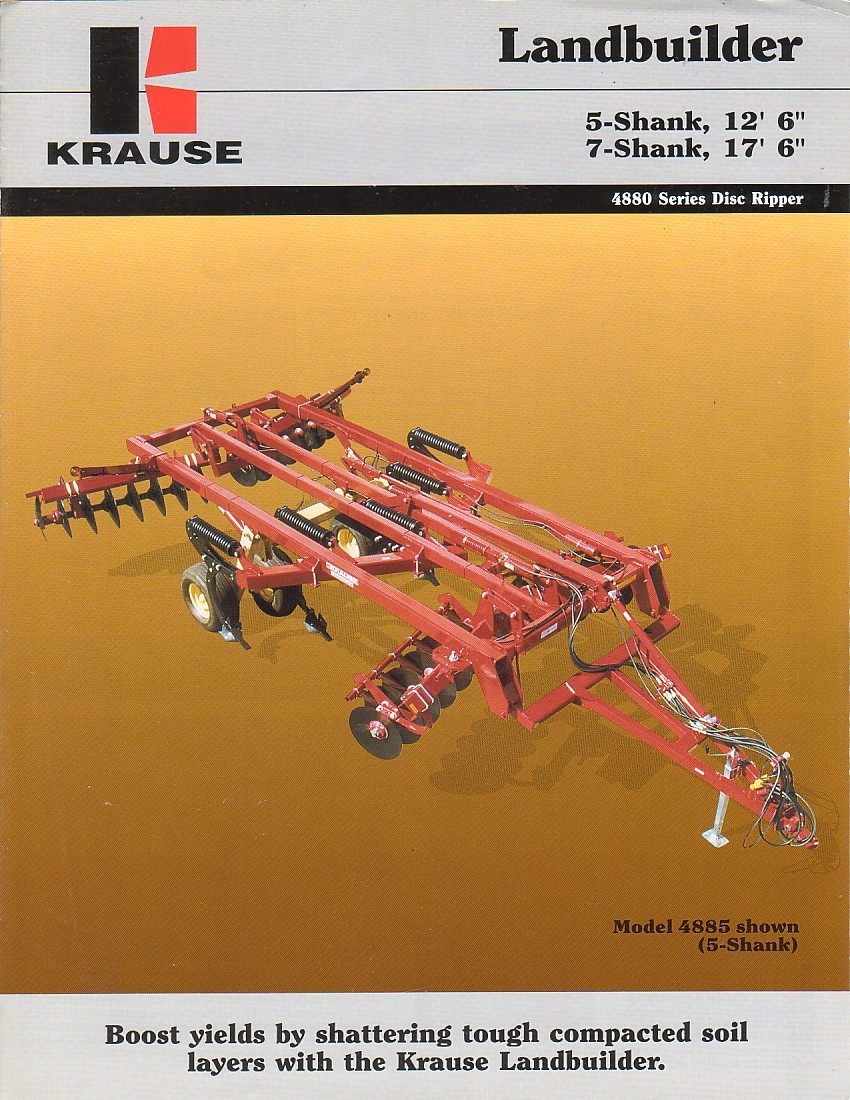 Farm Implement Brochure – Krause – 4880 – Landbuilder Disc Ripper (F2677)