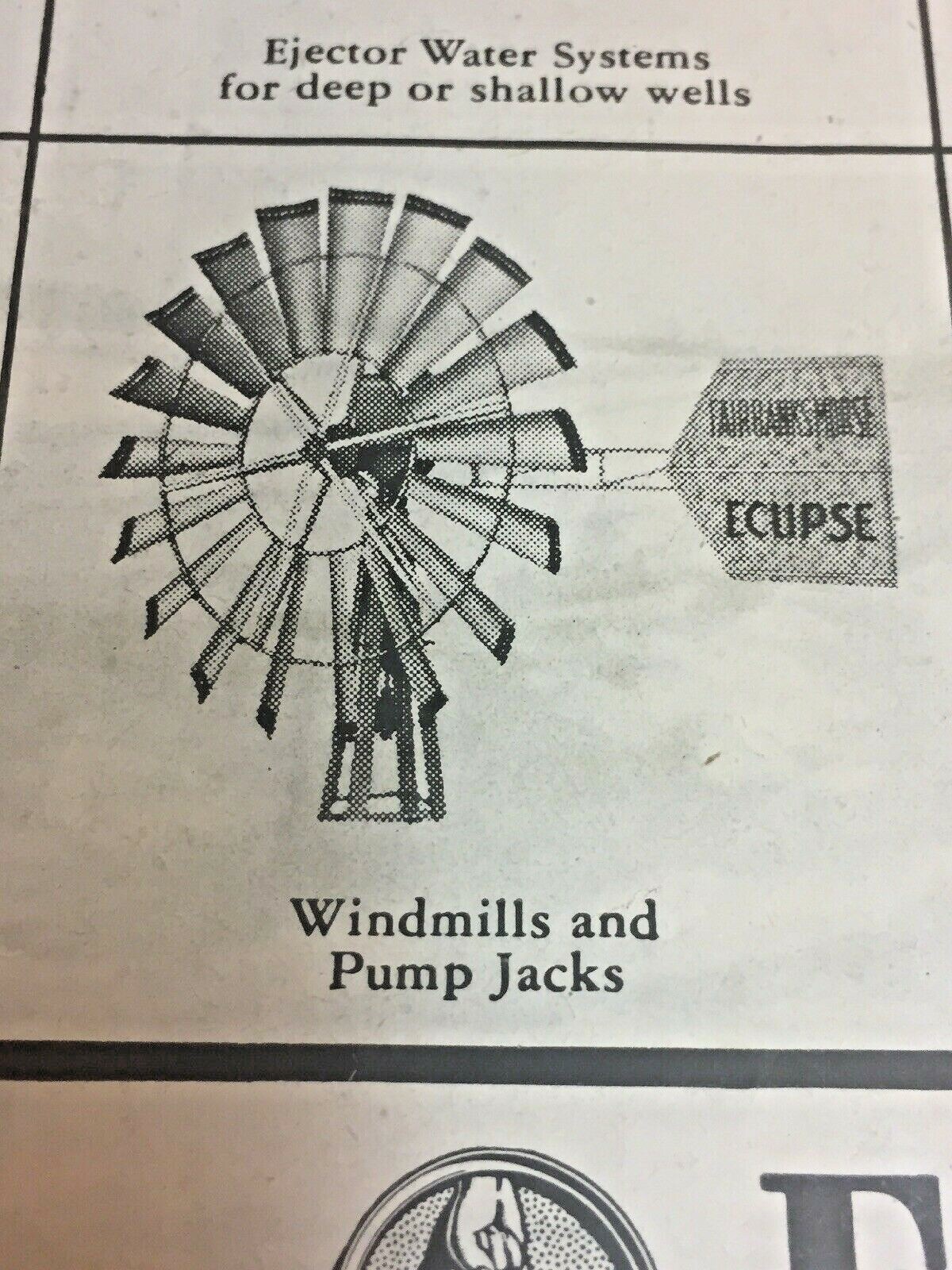 1945 Fairbanks Morse Z Farm Hit & Miss Engine Hammer Mills Windmills Pumps Ad