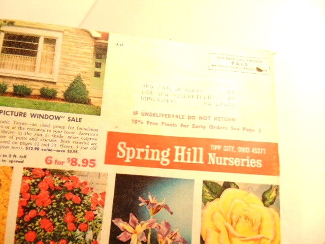 Vintage spring 1967 Spring Hill Nurseries catalog; Tipp City, OH