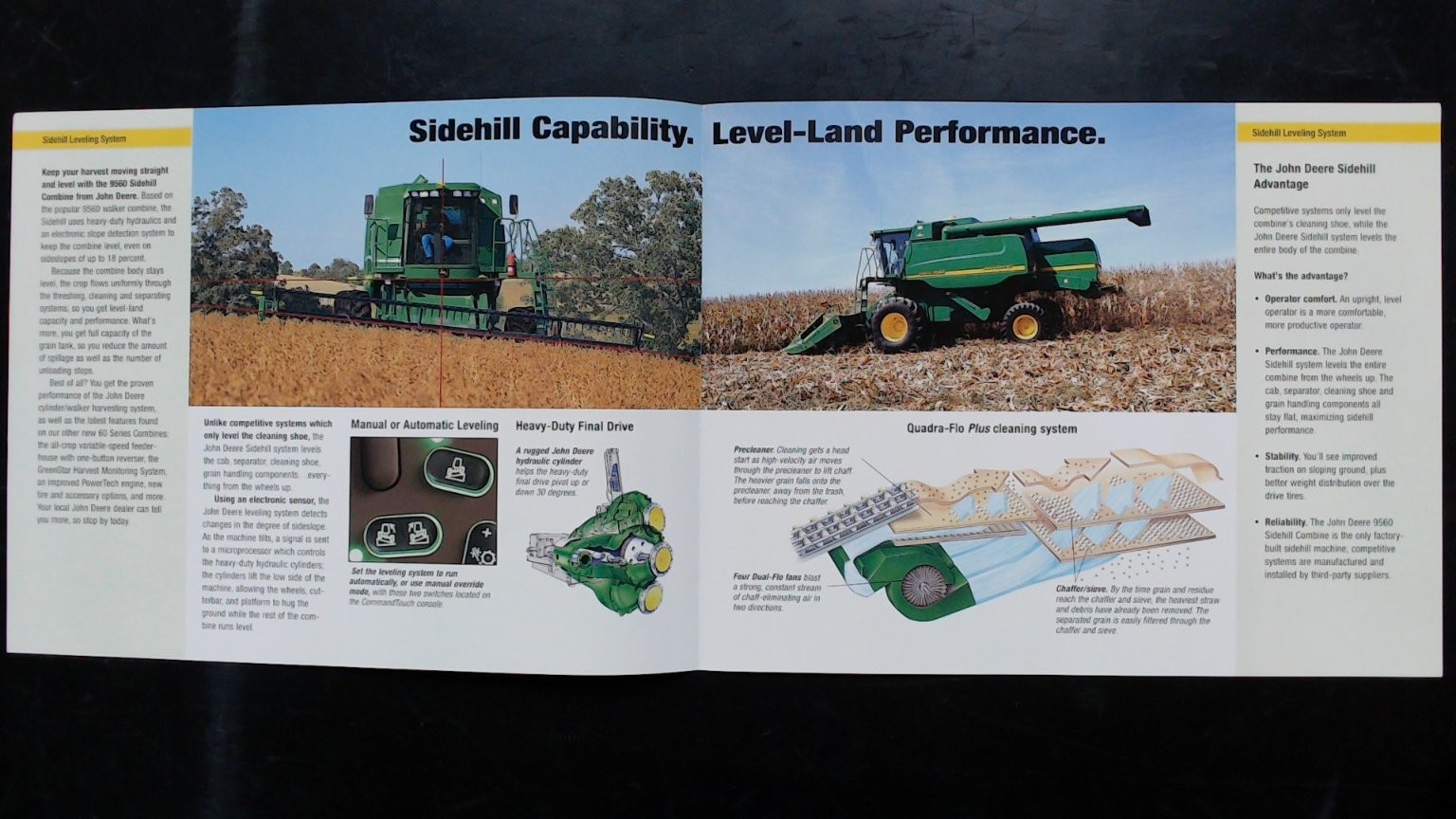 John Deere 9560 Sidehill Combine Brochure Vintage Agriculture 60 Series