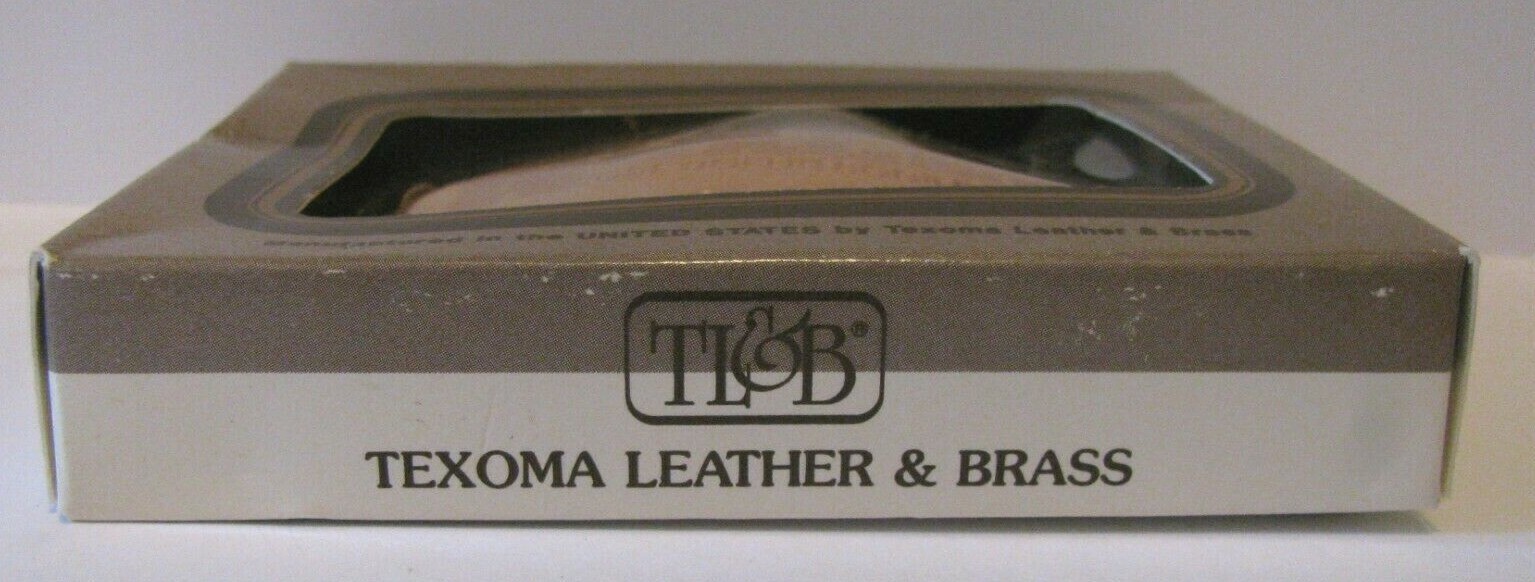 Upjohn Naxcel Cattle Swine Cow Pig Antibiotic Leather Brass Belt Buckle Ag Farm