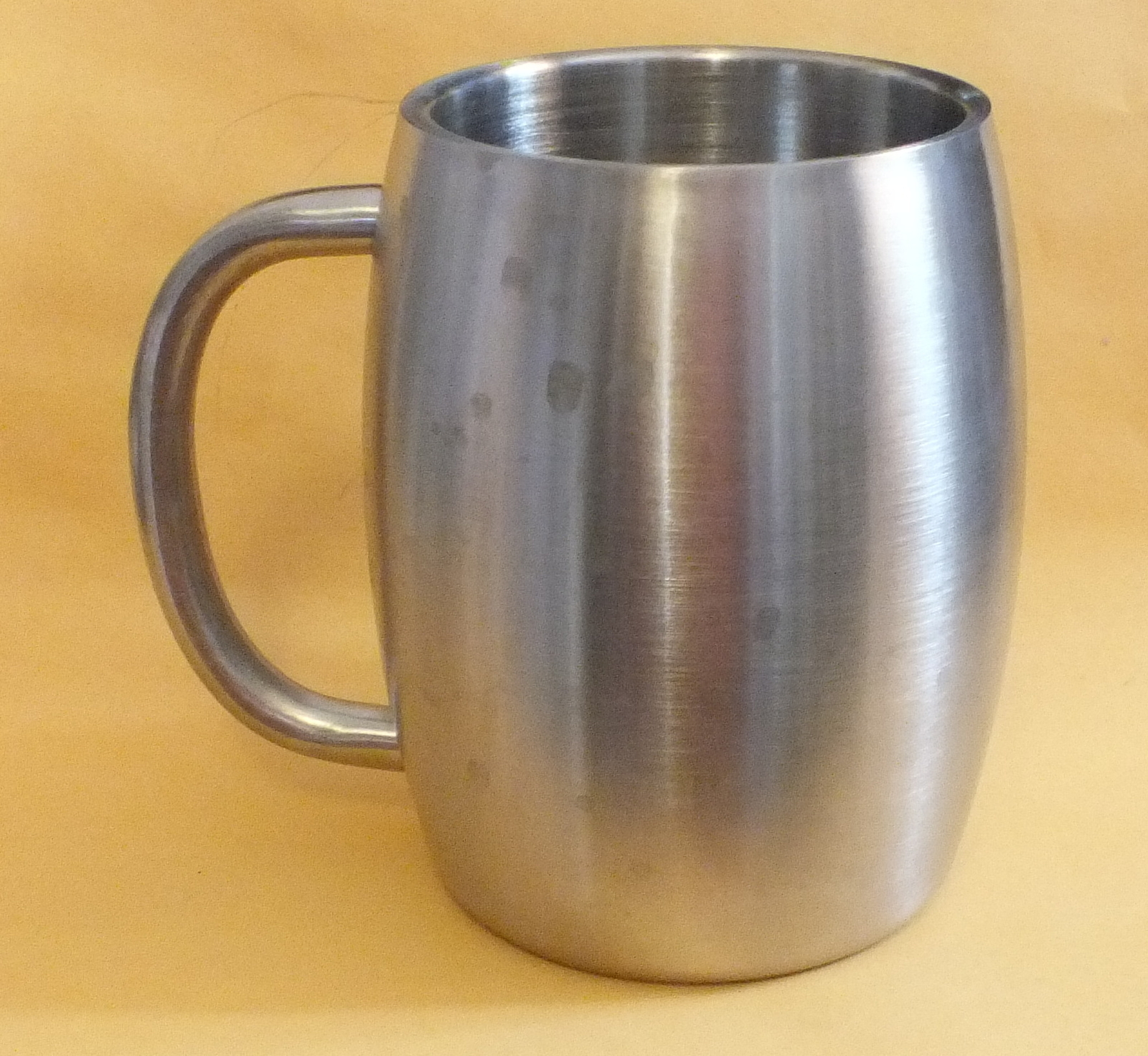 Rare CLAAS – Combine / Harvester – STAINLESS STEEL Coffee MUG / CUP – Lot of 2