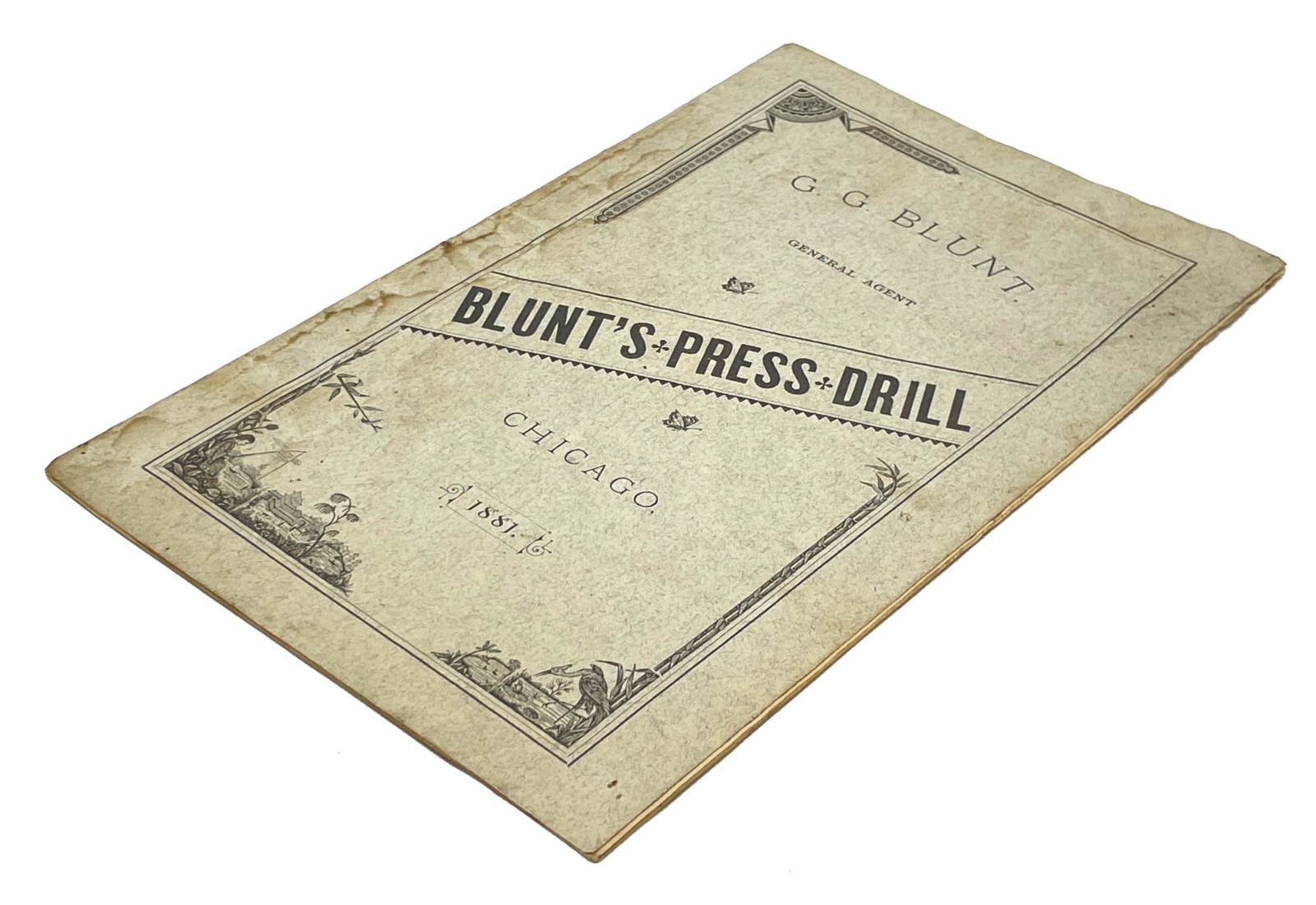 Blunt&rsquo;s Press Drill Seed Planting 1881 Rare Victorian Agriculture Catalog