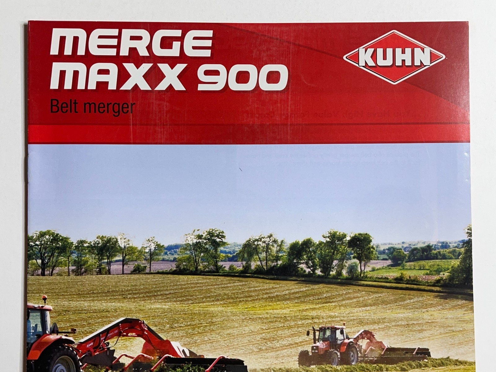 Kuhn MM900 Merge Maxx Belt Merger Sales Brochure *Showroom Booklet*