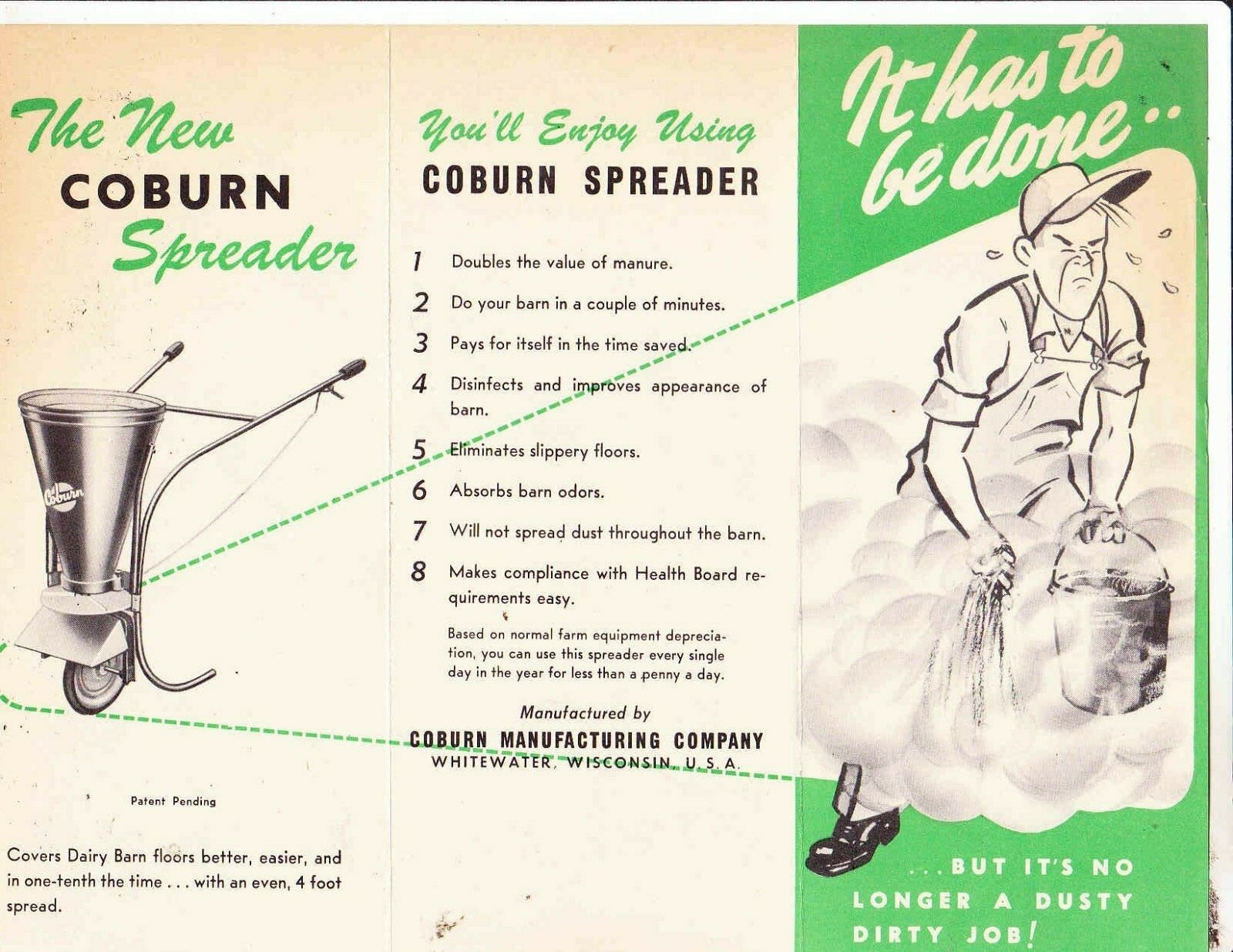 COBURN SPREADER—— FARM EQUIPMENT AD–1946