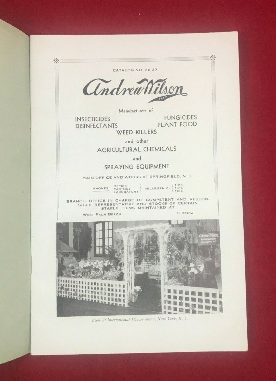 Andrew Wilson Catalog 36-37 Manufacturers of Agricultural Supplies and Equipment