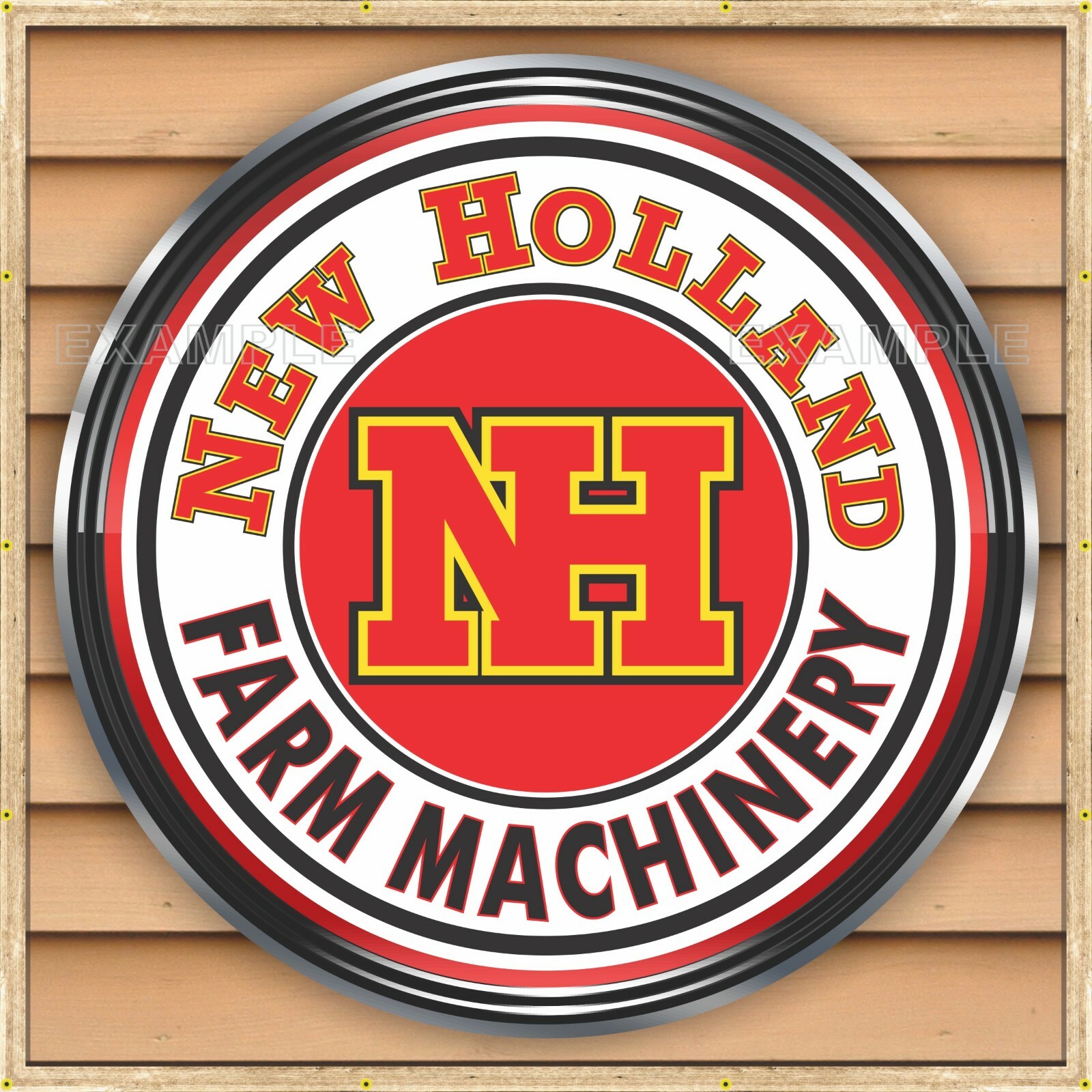 NEW HOLLAND TRACTORS DEALER STYLE SIGN REMAKE BANNER MURAL MED L XL XXL SIZES