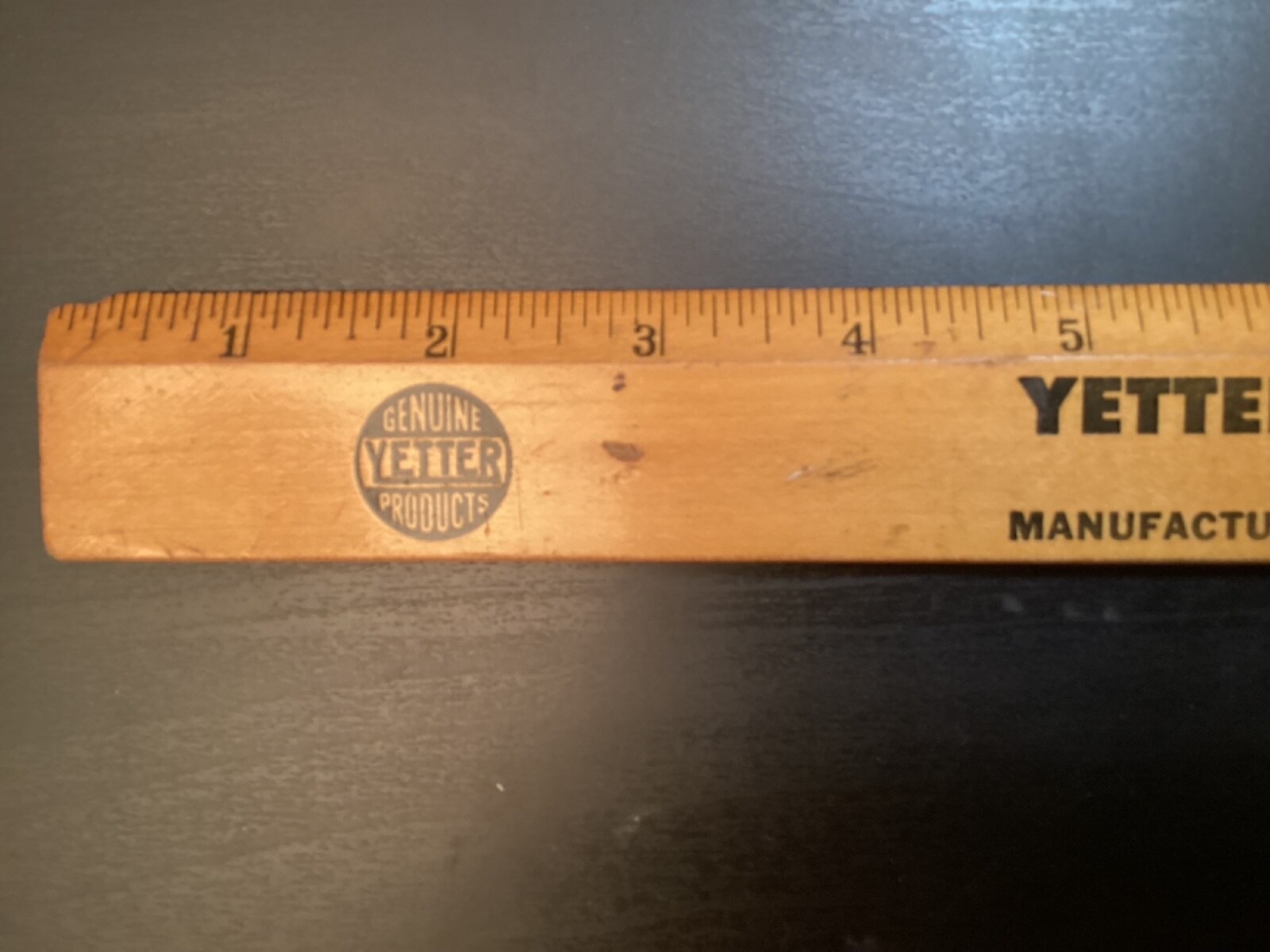 VTG 15&Prime; WOOD RULER YETTER MFG CO COLCHESTER IL FARM EQUIPMENT PRODUCT LINE