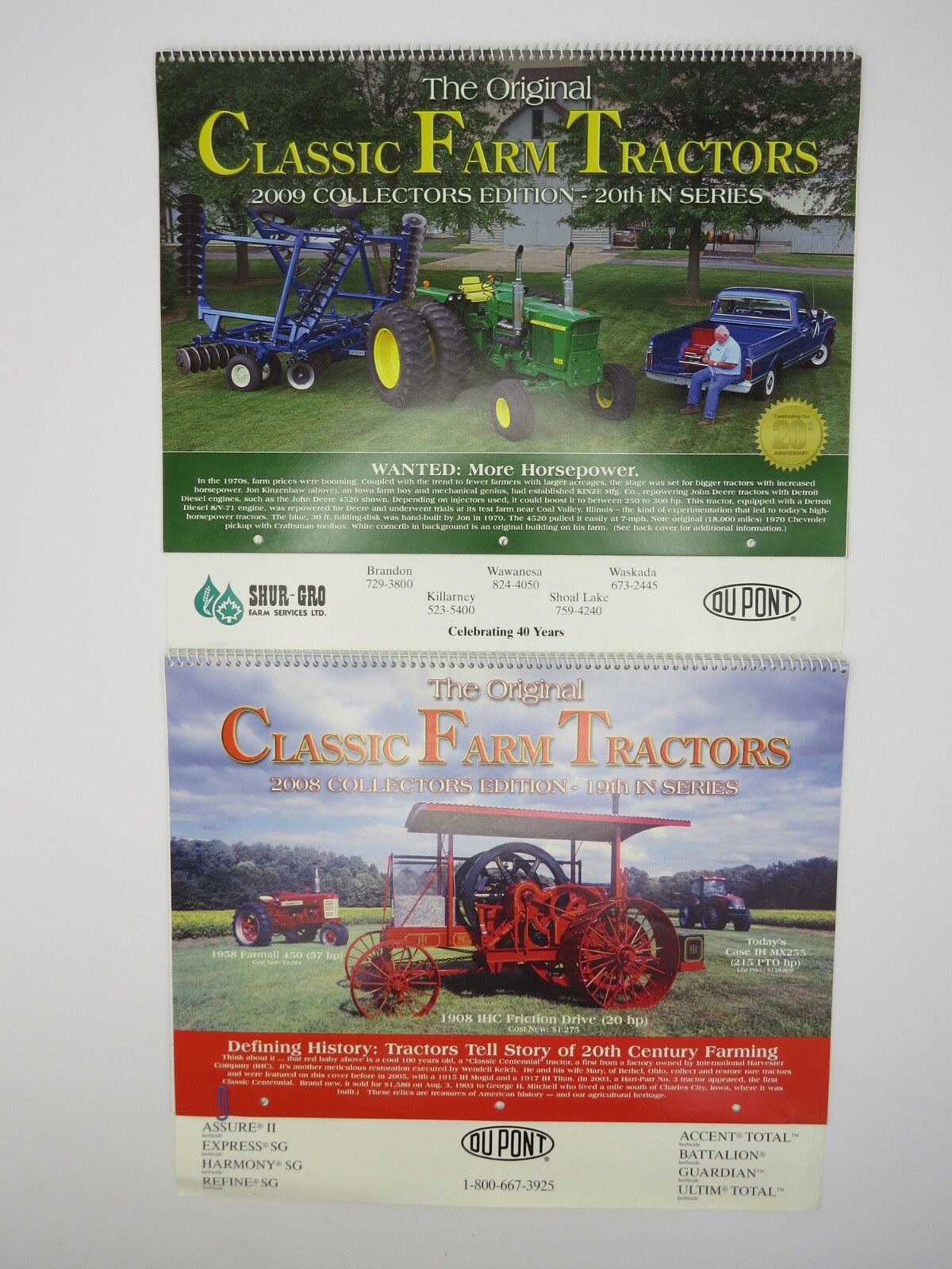 26 Classic Farm Tractors Calendars 3rd-28th Collector&rsquo;s Edition 1992-2017 DuPont