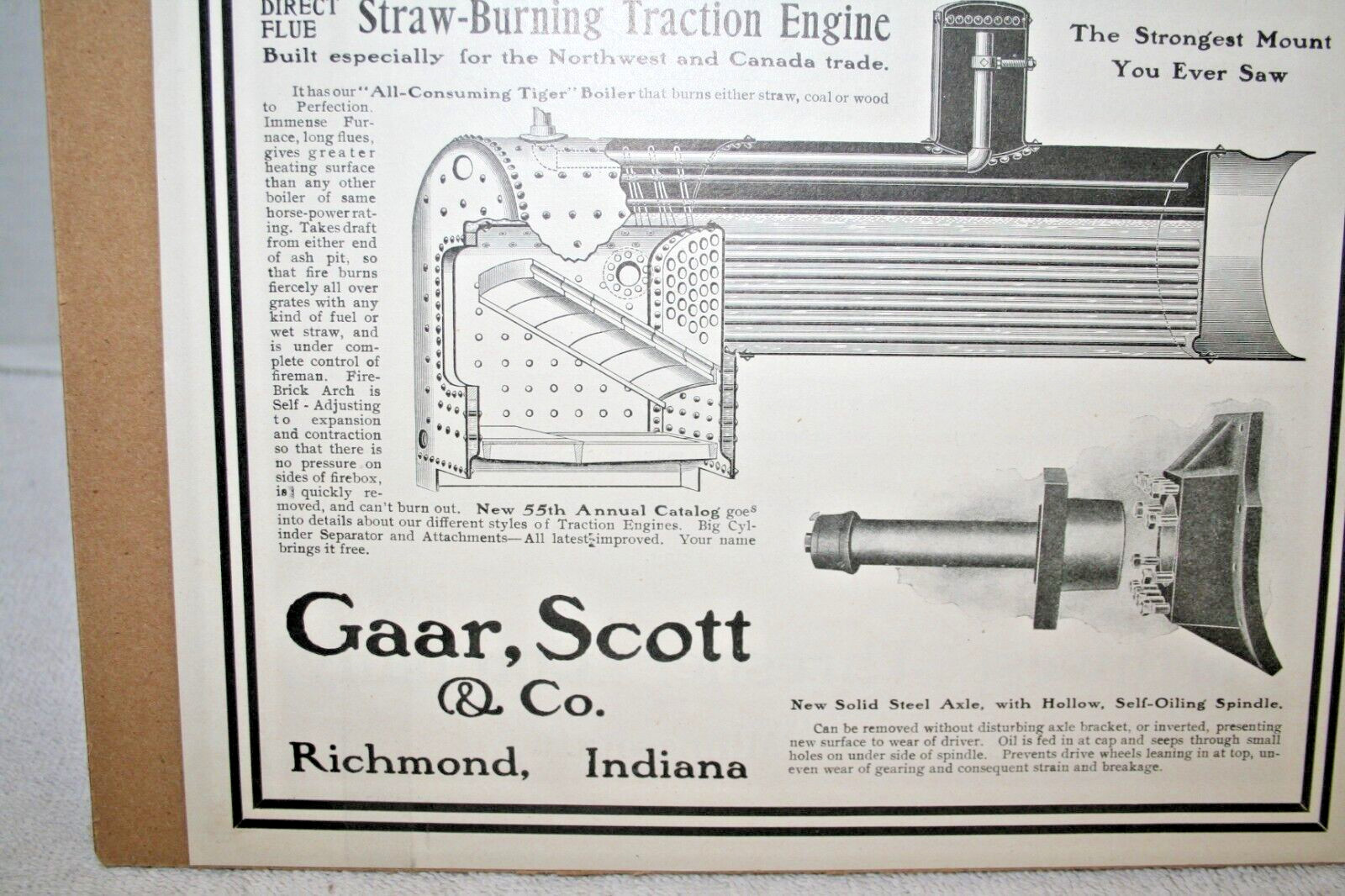 GARR, SCOTT TRACTON ENGINE