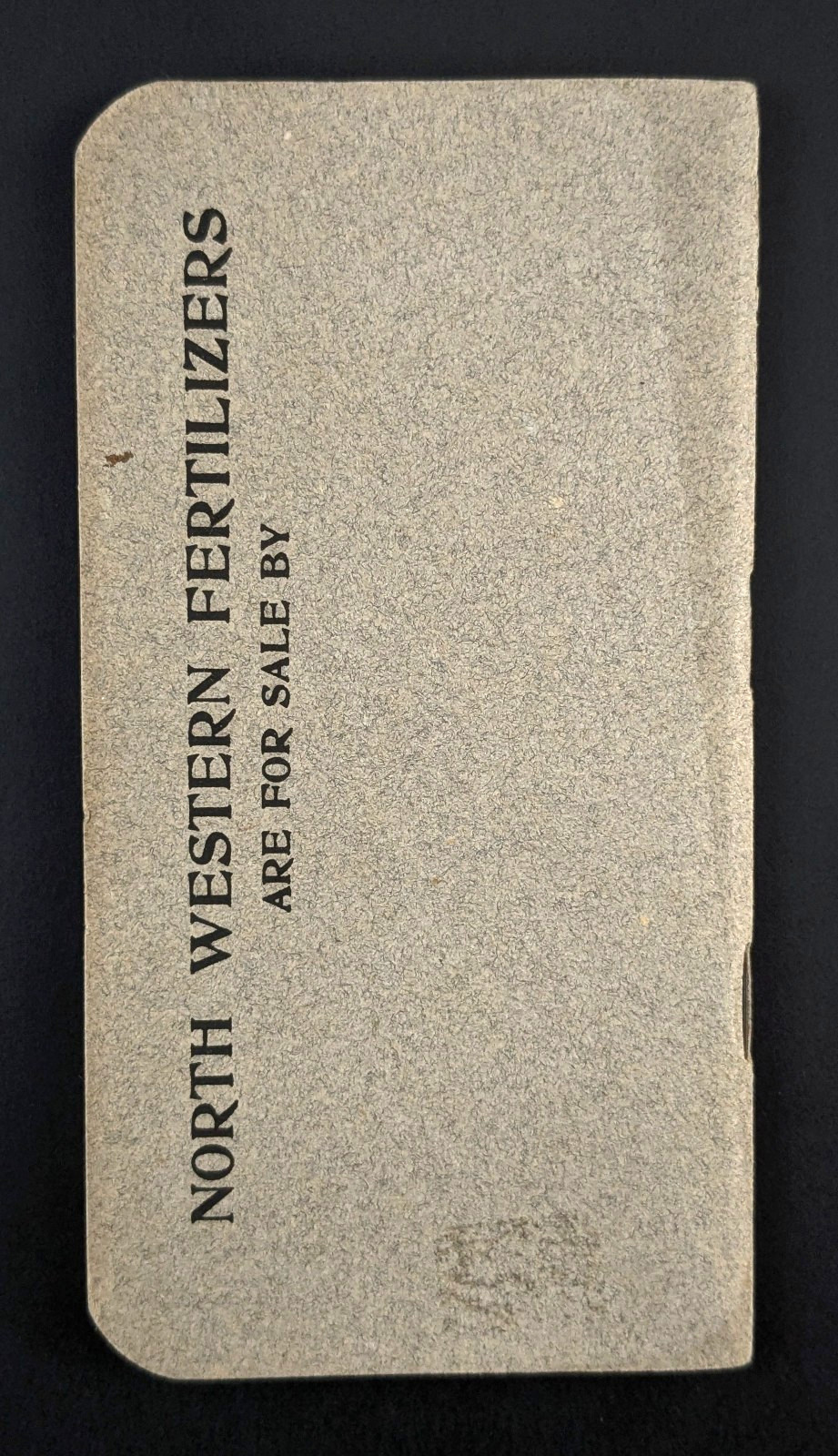 North Western Fertilizing Co Advertising Notebook Animal Bone Fertilizers 1909