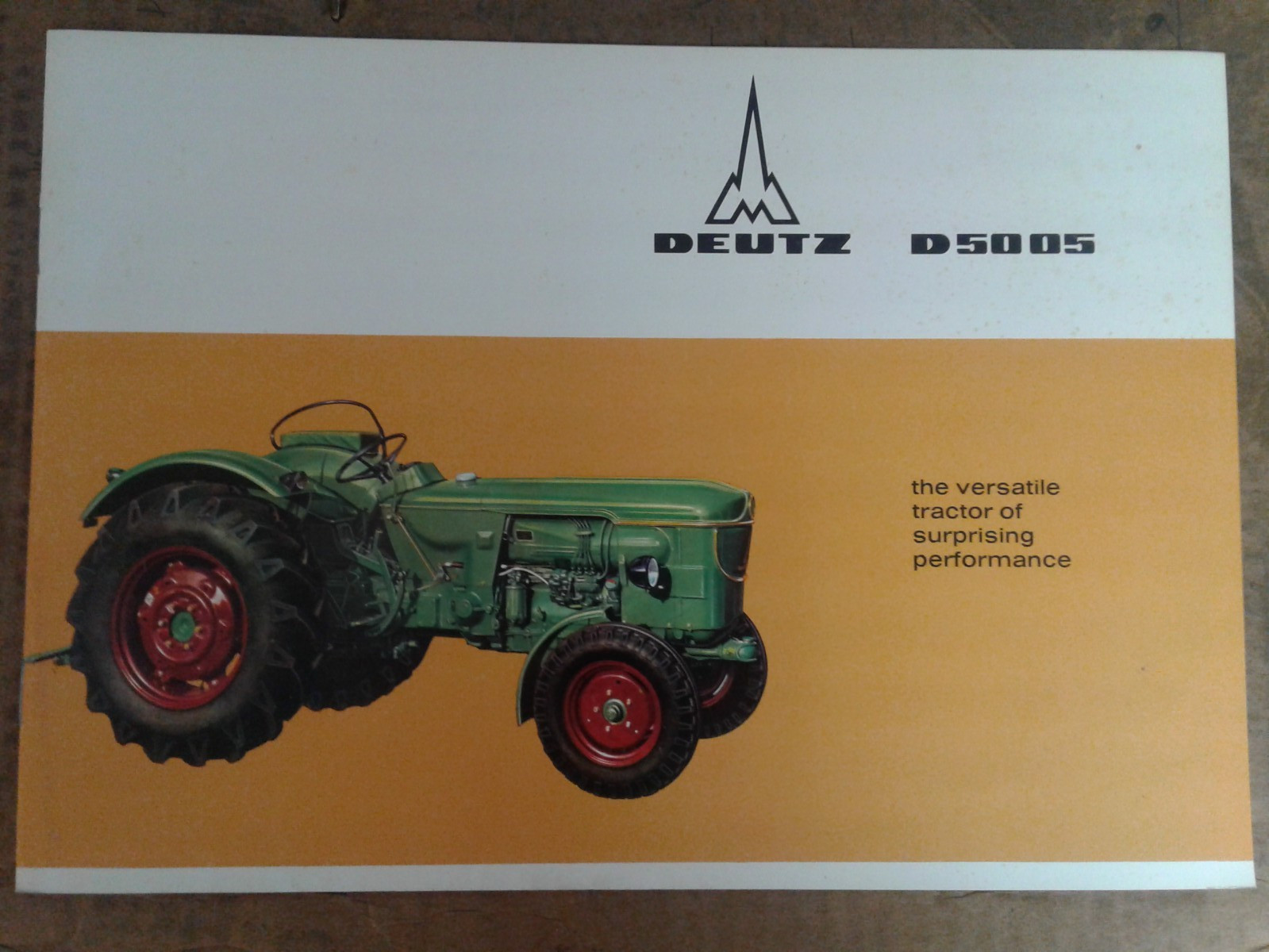 Vintage Deutz D5005 Tractor Sales Brochure