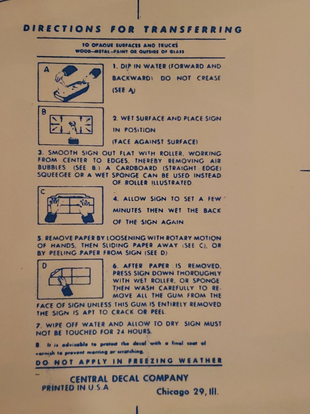 Dempster Mill Water Transfer Decal 8×17 Windmill Beatrice NE Nebraska Nebr