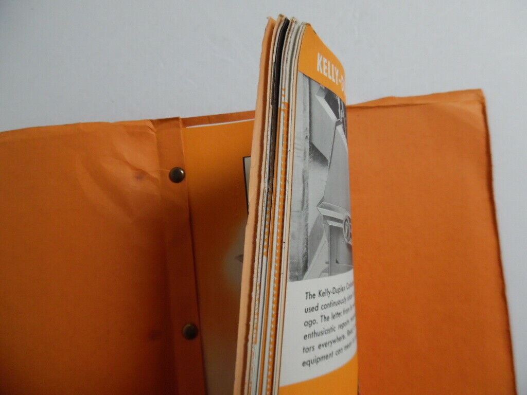1950s Kelly Duplex Dealer Catalog Binder Hammer Mill Corn Springfield OH Vintage