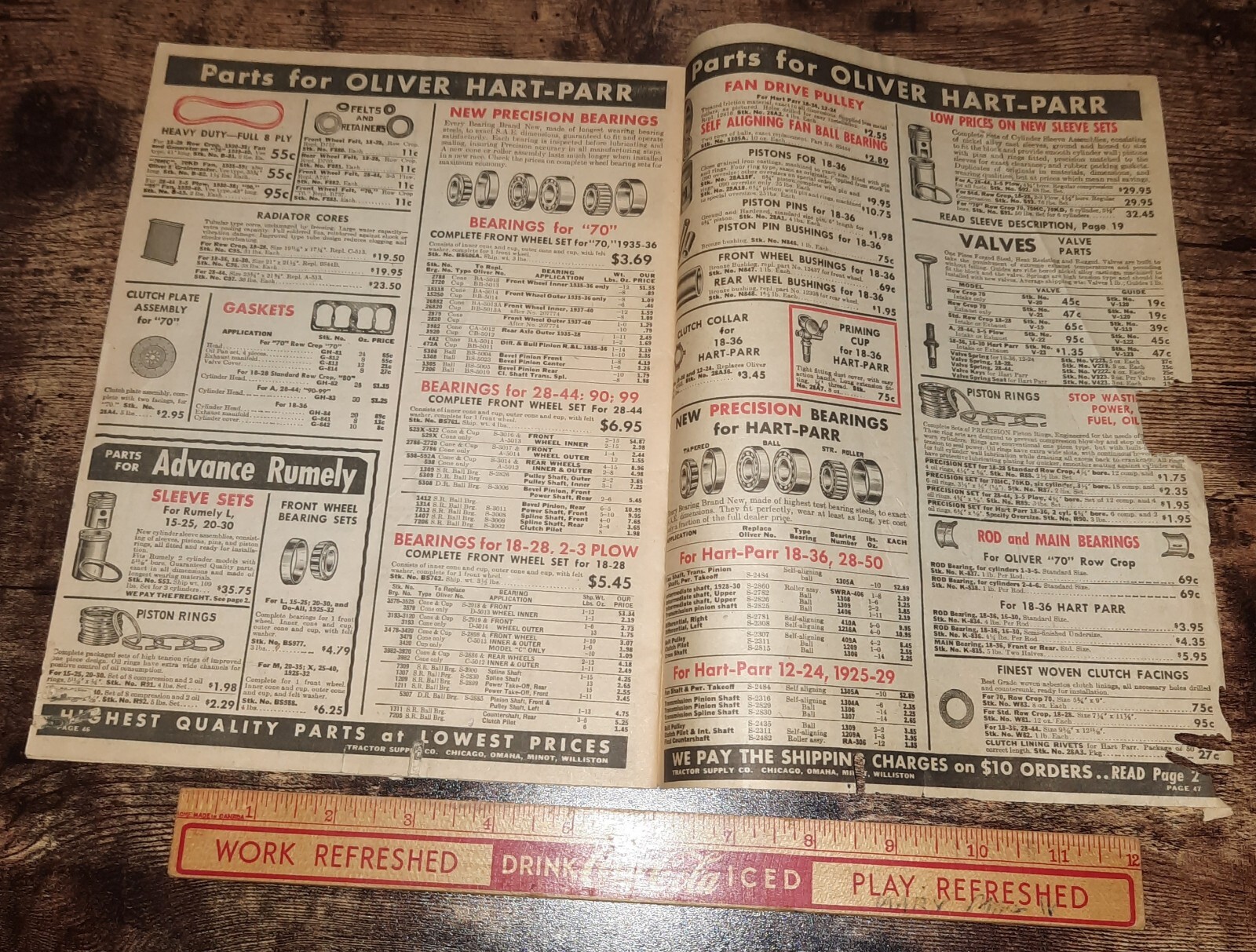 Tractor Supply Co. Guaranteed New Parts 1942 Order Guide IHC Fordson Hart-Parr