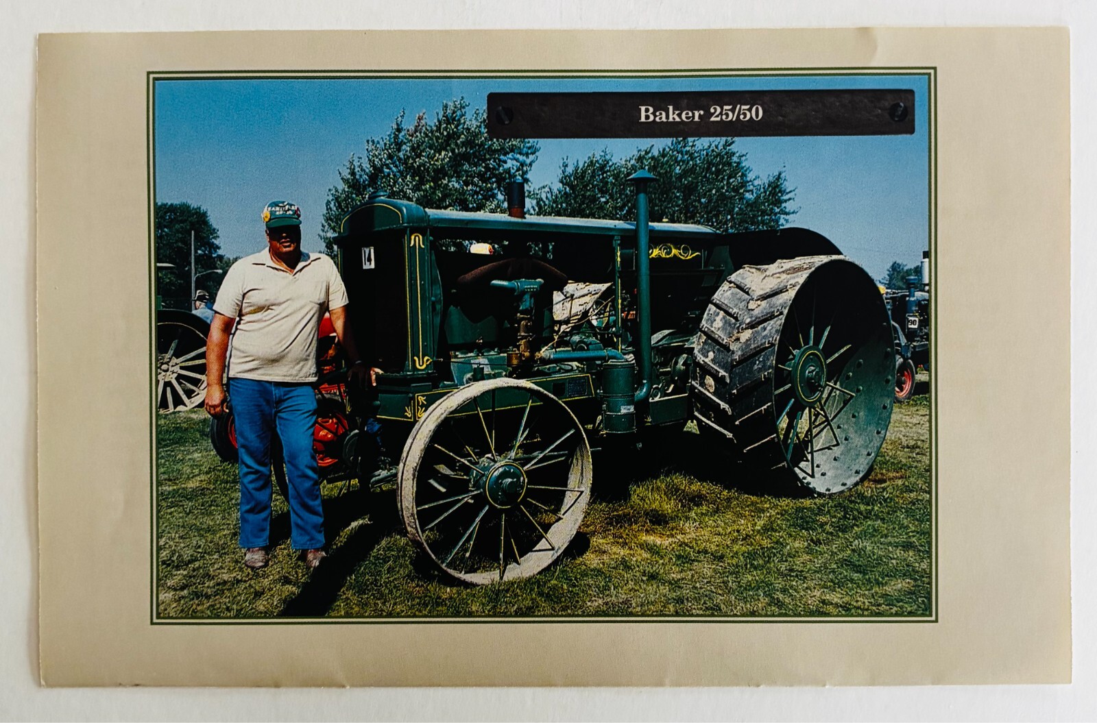 1930 Baker 25/50 Antique Tractor 1970-80s Book Print Agriculture Farming C80B