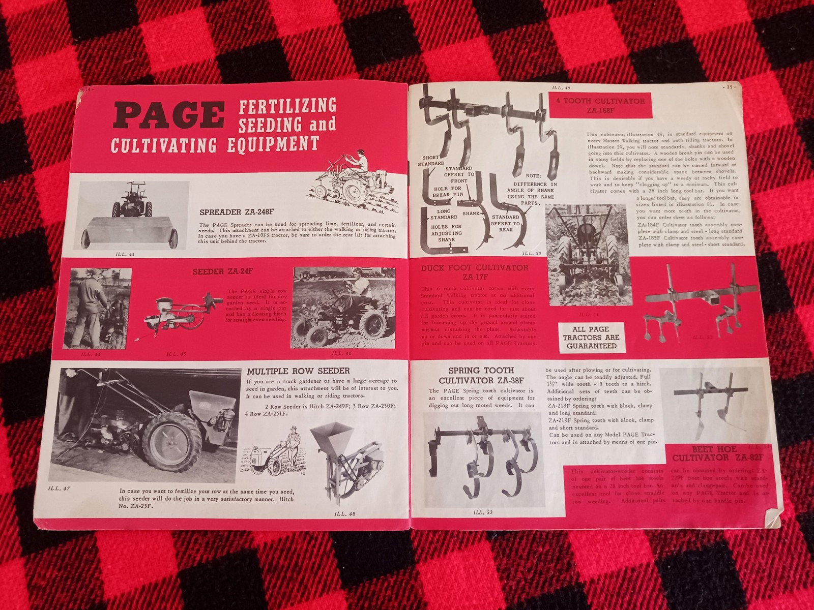 1950 Page Garden Tractor Brochure Milwaukee Dairy Farm Flyer Catalog