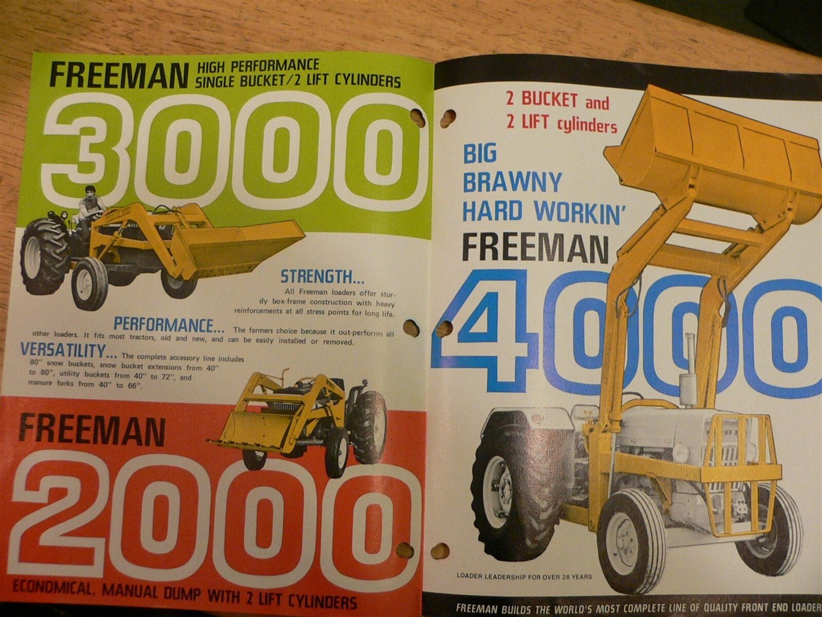 Old Freeman Tractor Sales Brochure