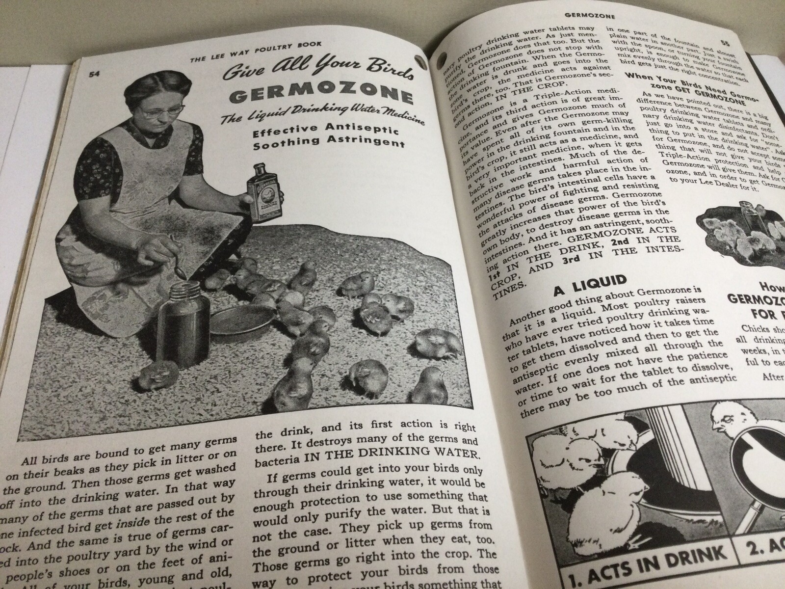 RARE 1948 “THE LEE WAY POULTRY BOOK” FARM GUIDE TO POULTRY HEALTH ILLUSTRATED
