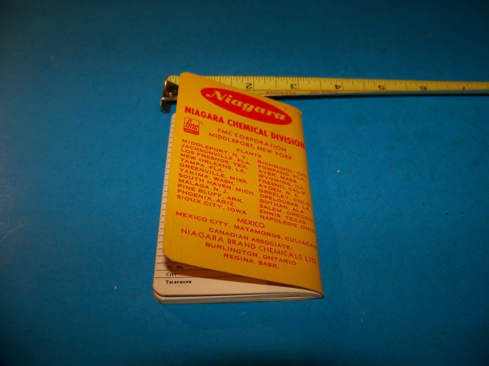 Niagara Brand Farmers « Daily Reminder » Memo Booklet Vintage 1966