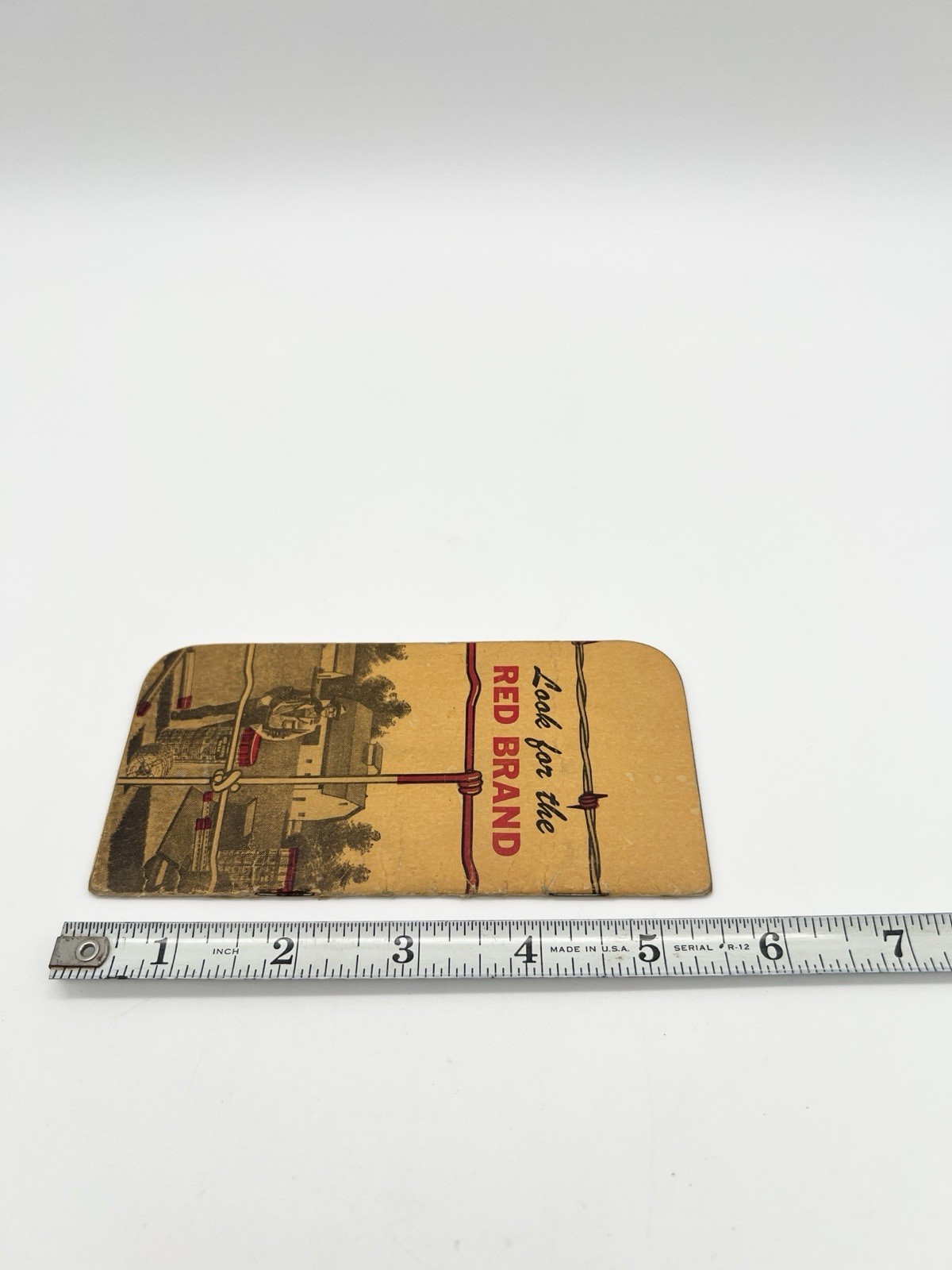 Vintage 40s Red Brand Fence Advertising Pocket Notebook USA Farm Promo Ephemera