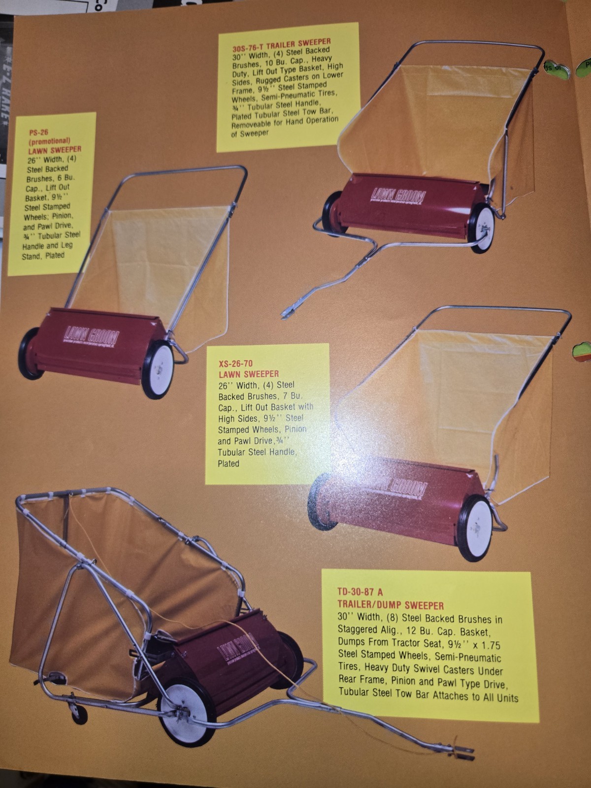 PRECISION PRODUCTS « THE GREEN KEEPERS » SPREADERS AND SWEEPERS BROCHURES