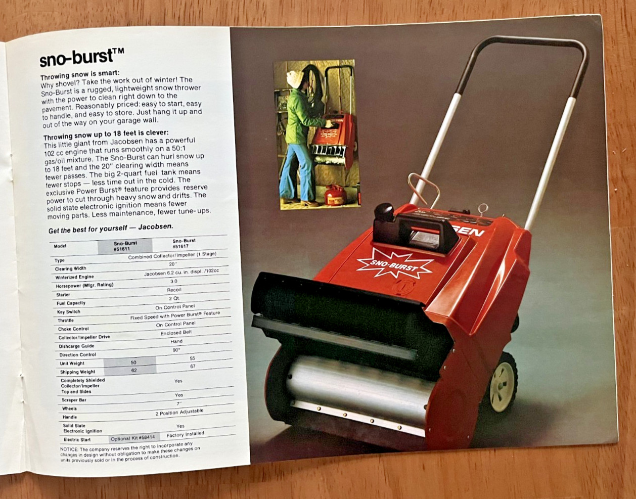 Jacobsen Lawn & Snow Equipment brochure Jacobsen Man&rsquo;f Co Racine Wisc