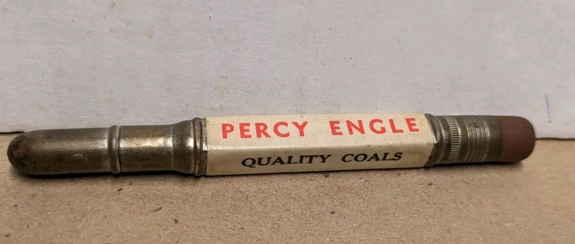 Vintage Percy Engle Quality Coals Des Moines Iowa IA Bullet Pencil