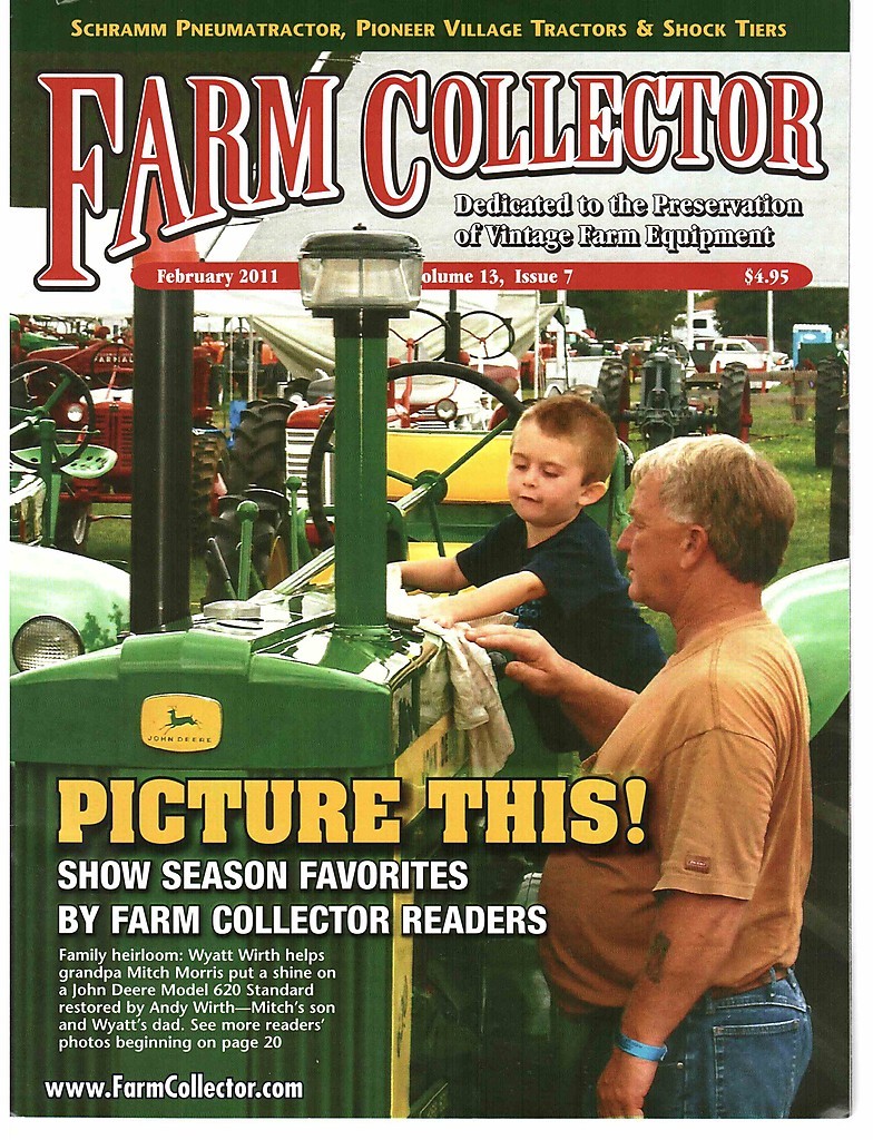 SCHRAMM tractors Pneumatractor, Nebraska Pioneer Village Farm Collector magazine