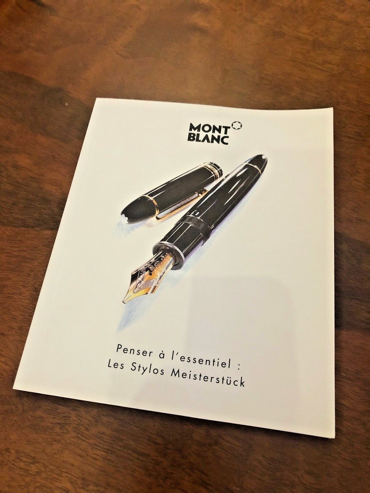 MONT BLANC, MONTBLANC BOOKLET FRENCH 97 PAGES PENSER A L&rsquo;ESSENTIEL