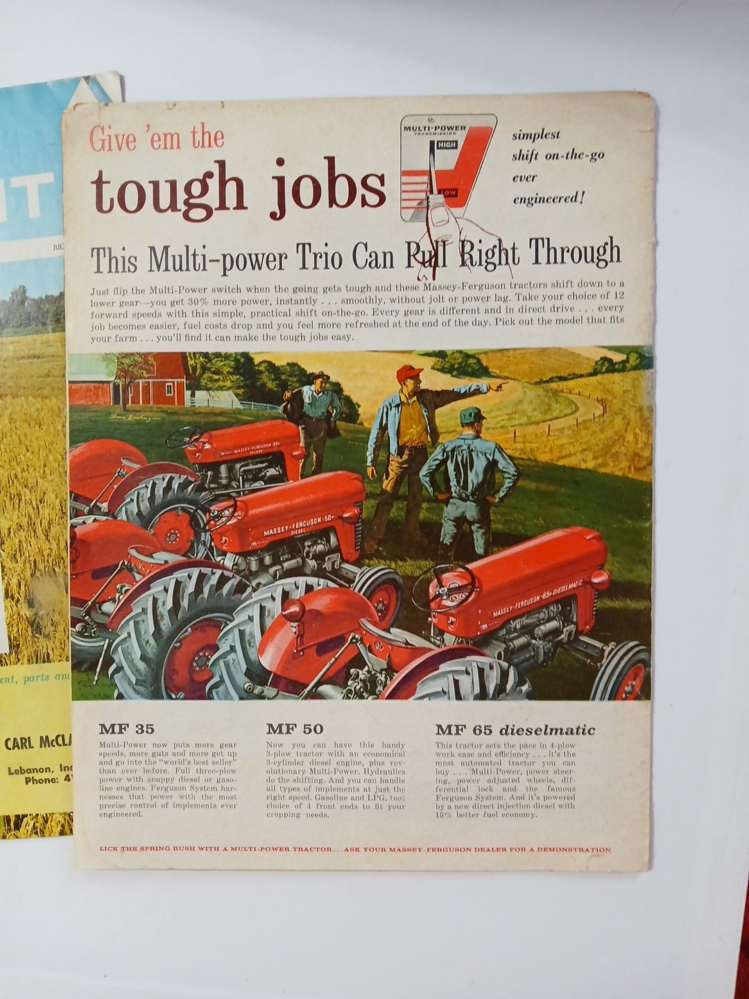 2 Massey Ferguson Farm Profit Magazines For 1962 & 1966