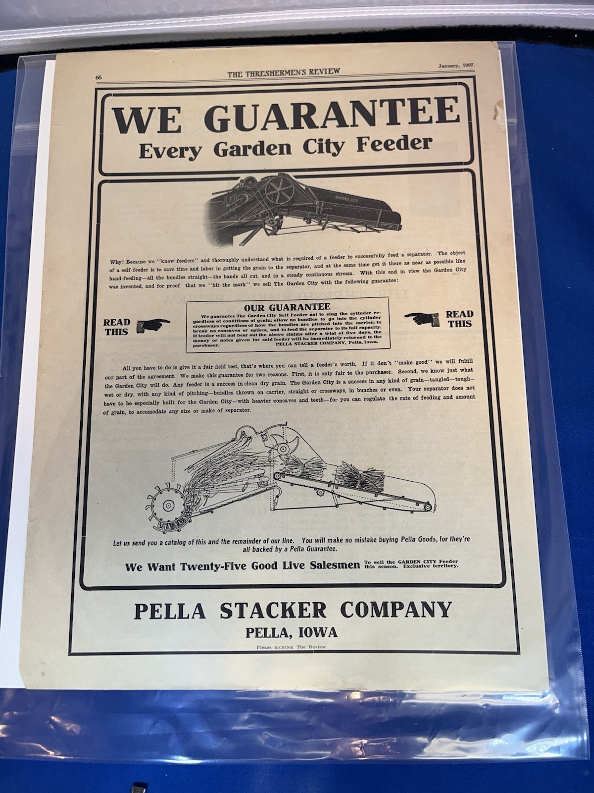 ANOTHER LOT OF 15 VINTAGE ORIGINAL FARM MACHINERY ADS-1901 TO 1930