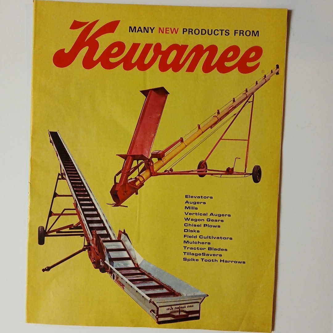 Kewanee Augers Mills Wagons Elevator Disk Brochure Catalog Farm Equipment