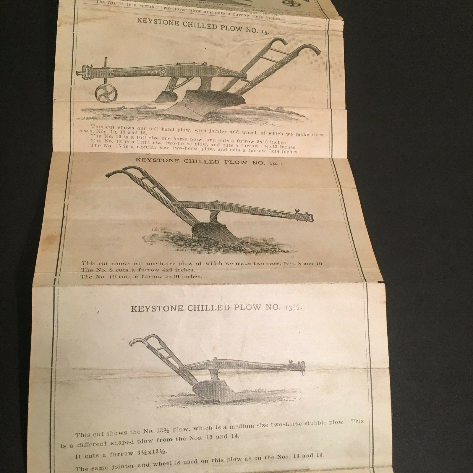 Plow & Cultivator Circular Empire Agricultural Works Original 1940&rsquo;s Advertising