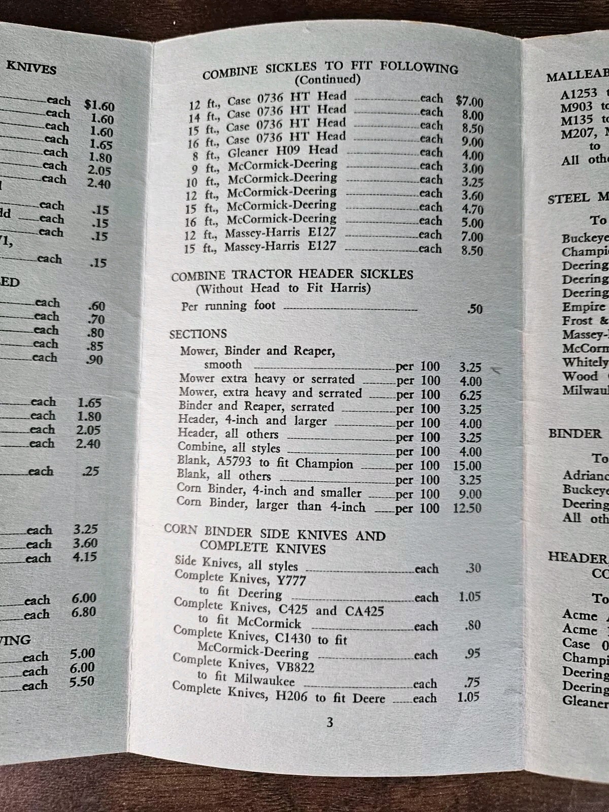 Antique 1934 Dealers Price List Brochure Beck Supply Company Columbus Ohio