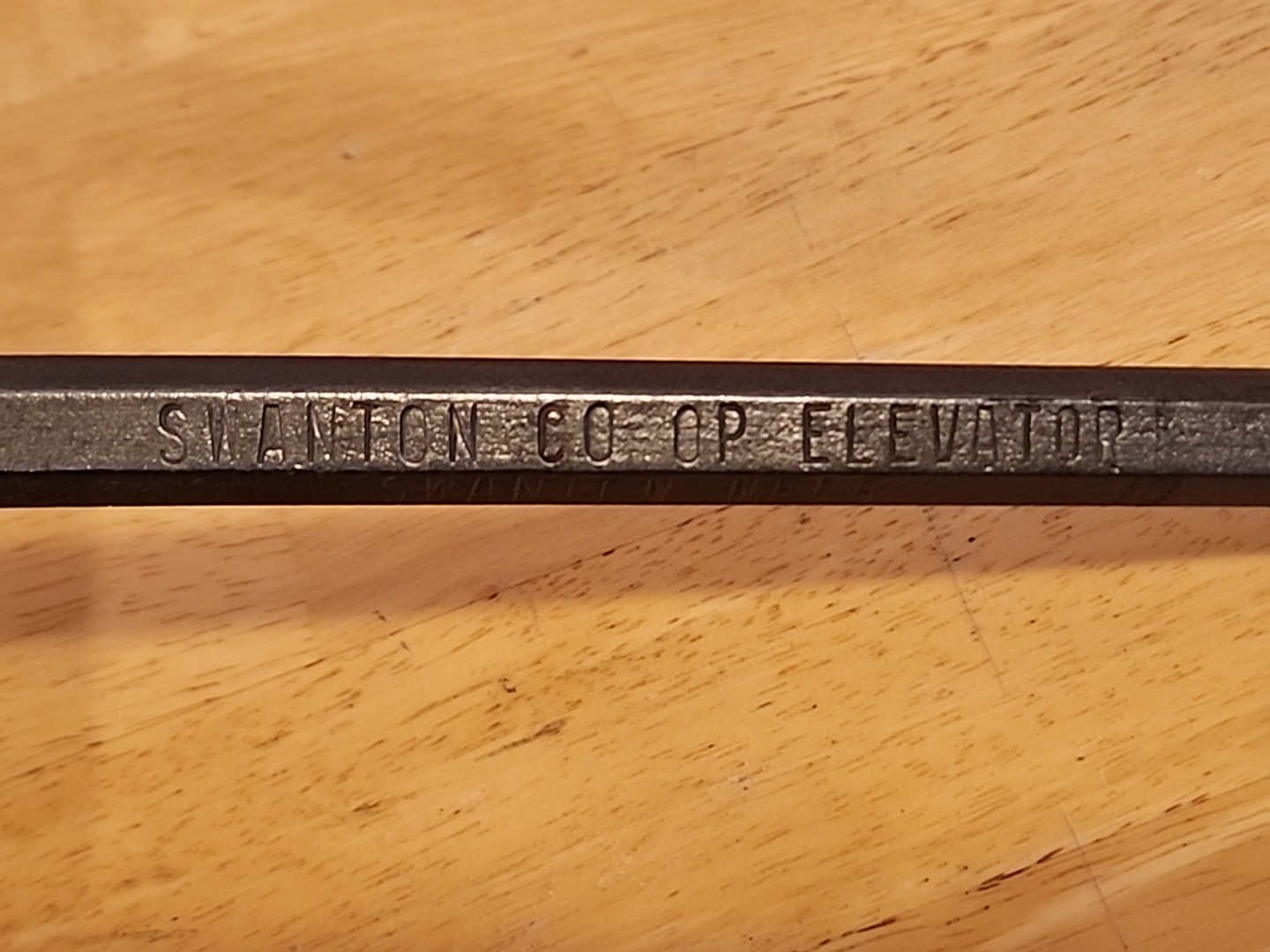 Swanton NE Nebraska Coop Elevator Advertising 12&Prime; Pry Bar Crow Bar
