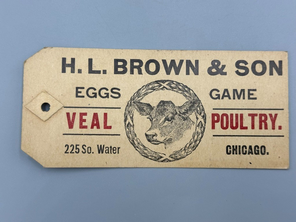 c 1910 LIVESTOCK Commission EGG Veal GAME Poultry Shipping Tags Farm Advertising
