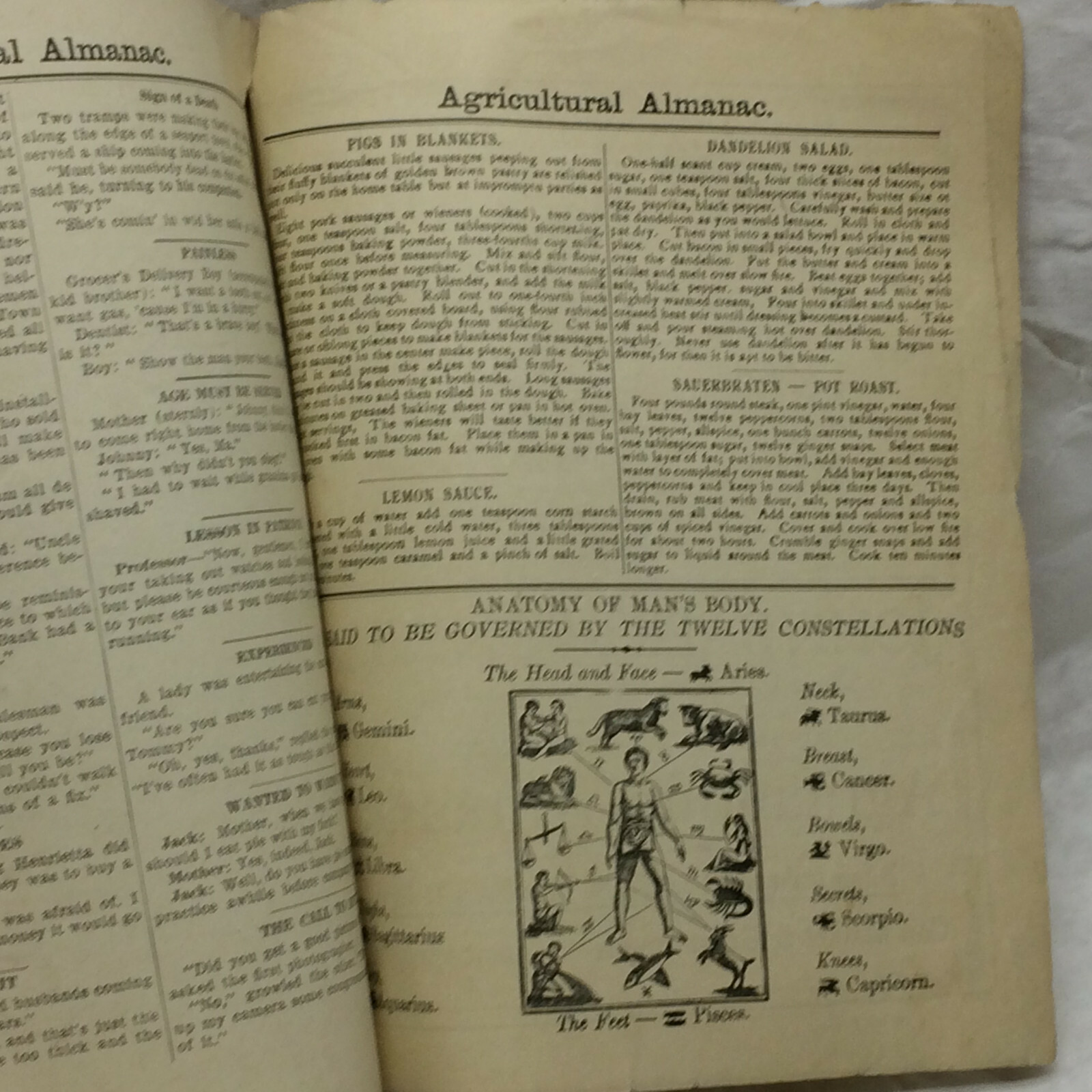 Vintage 1937 John Baer&rsquo;s Sons Lancaster PA Agricultural Almanac