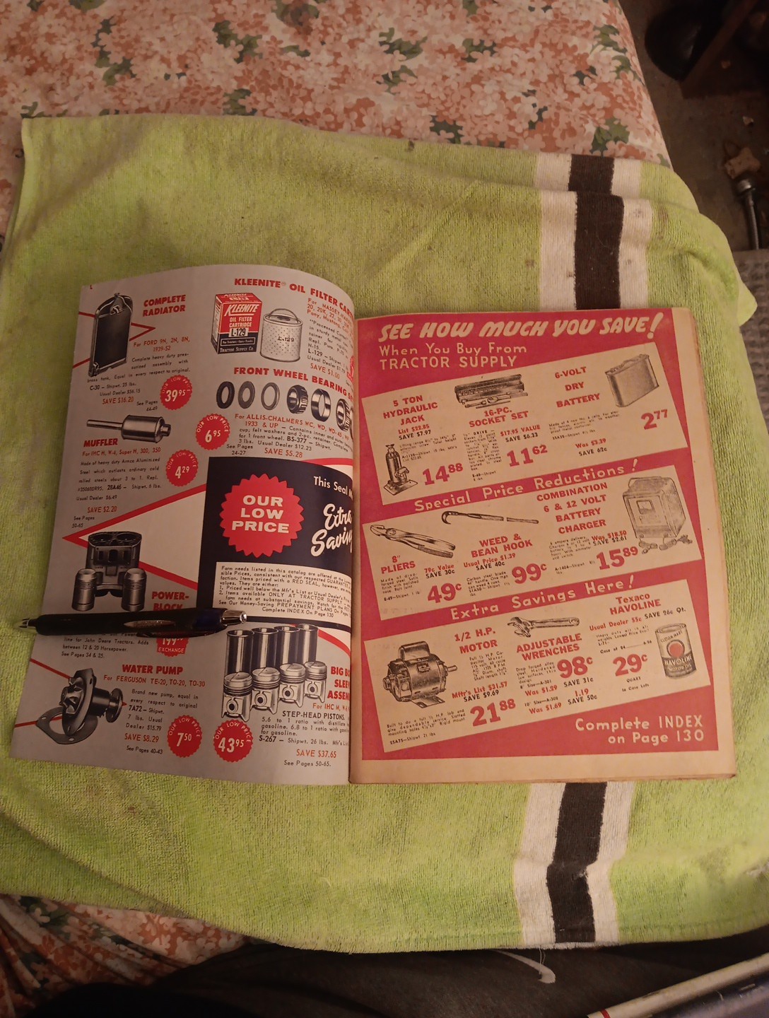 1959 Tractor SUPPLY COMPANY PART GUIDE Blue BOOK Agricultural Machinery Magazine